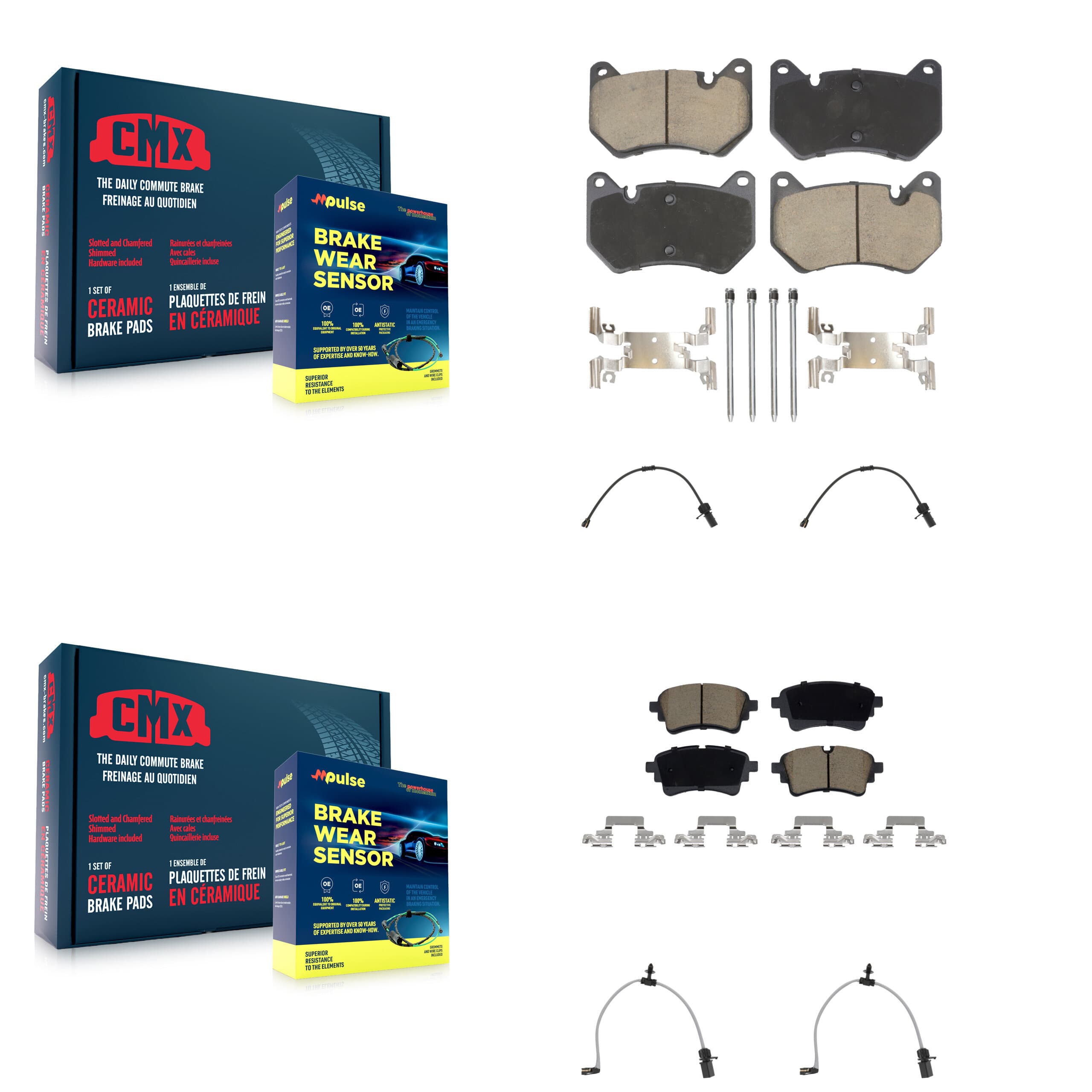 CMX - KCW-101325 - Front and Rear Disc Brake Pad Kits image 1