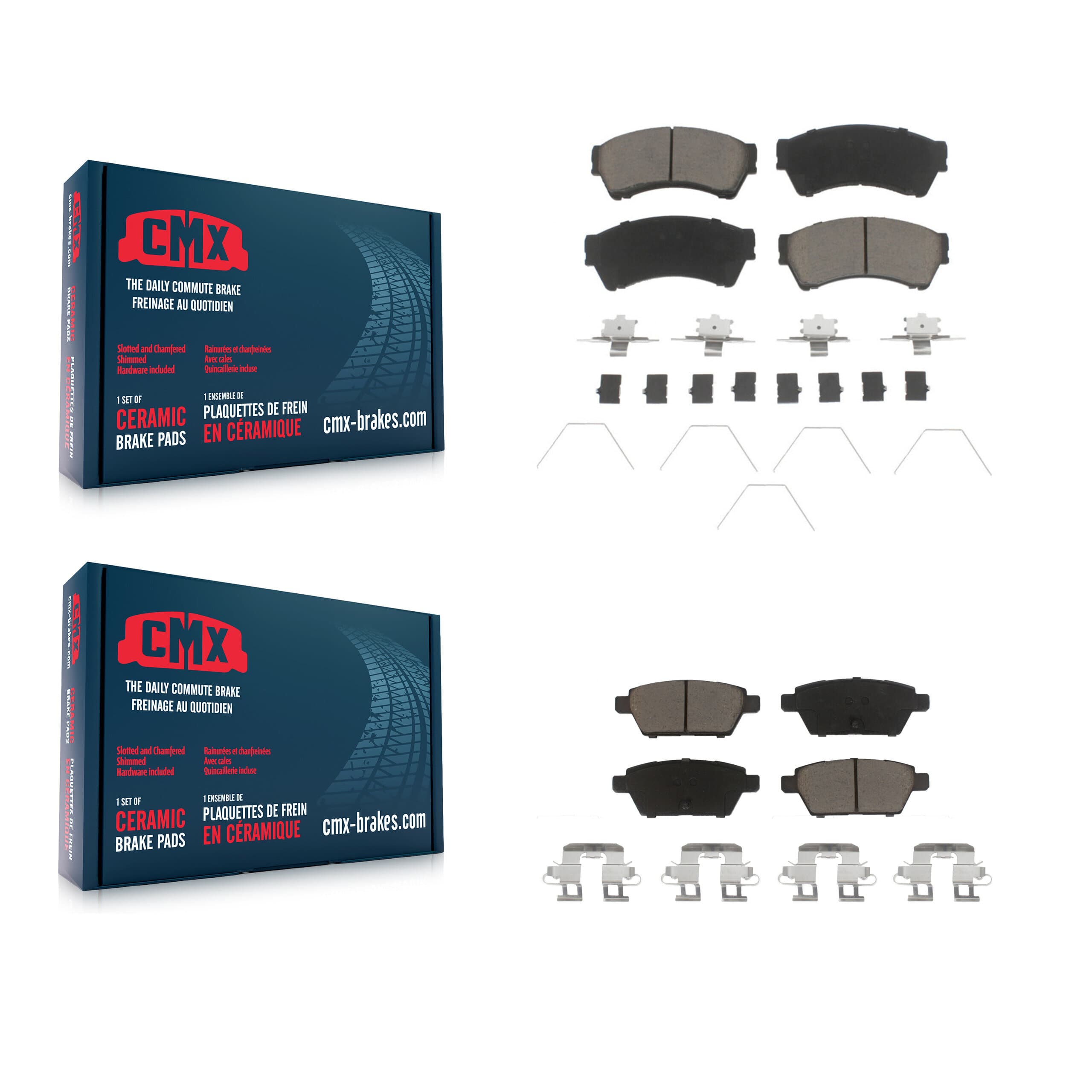 CMX - KCX-100007 - Front and Rear Disc Brake Pad Kits image 1