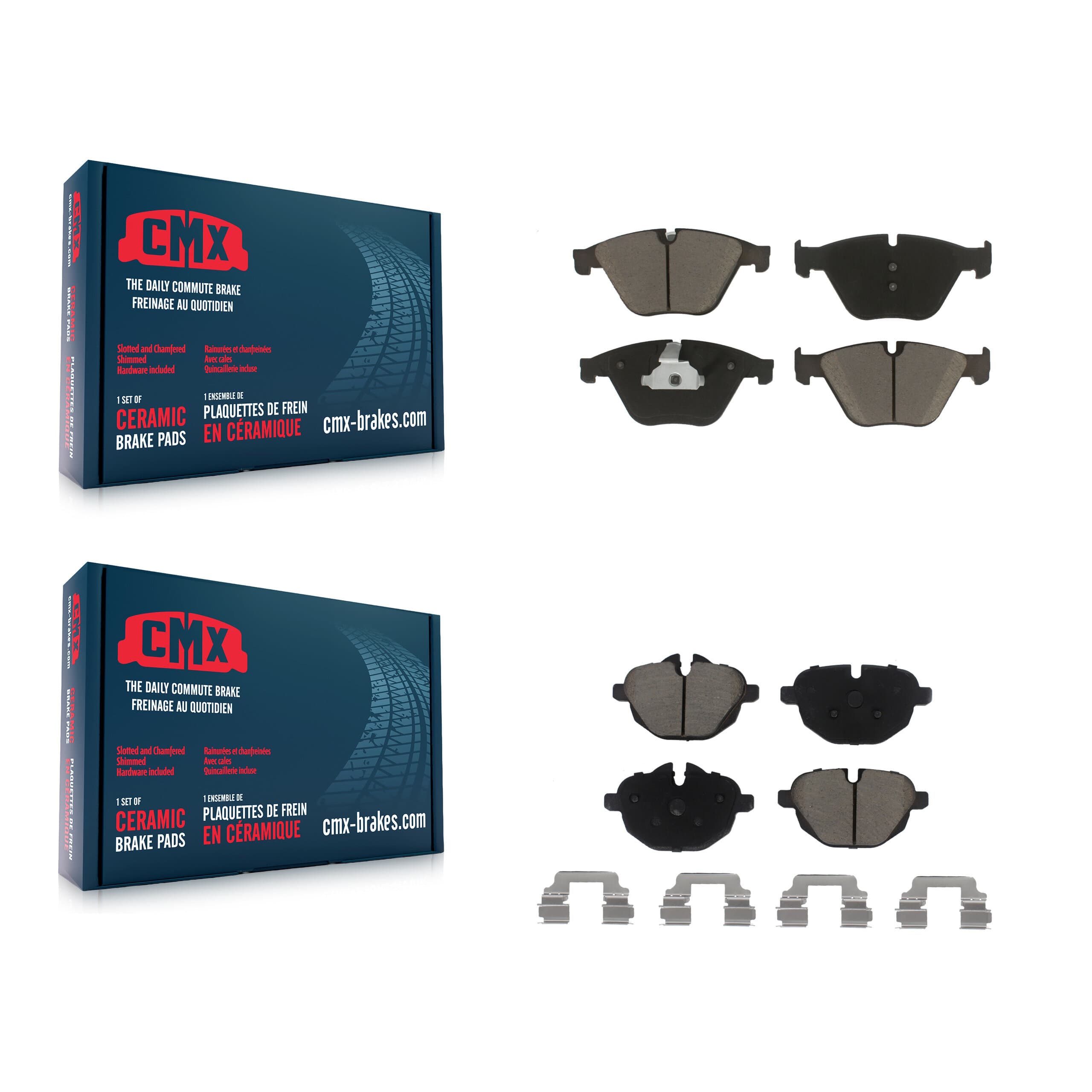 CMX - KCX-100009 - Front and Rear Disc Brake Pad Kits image 1