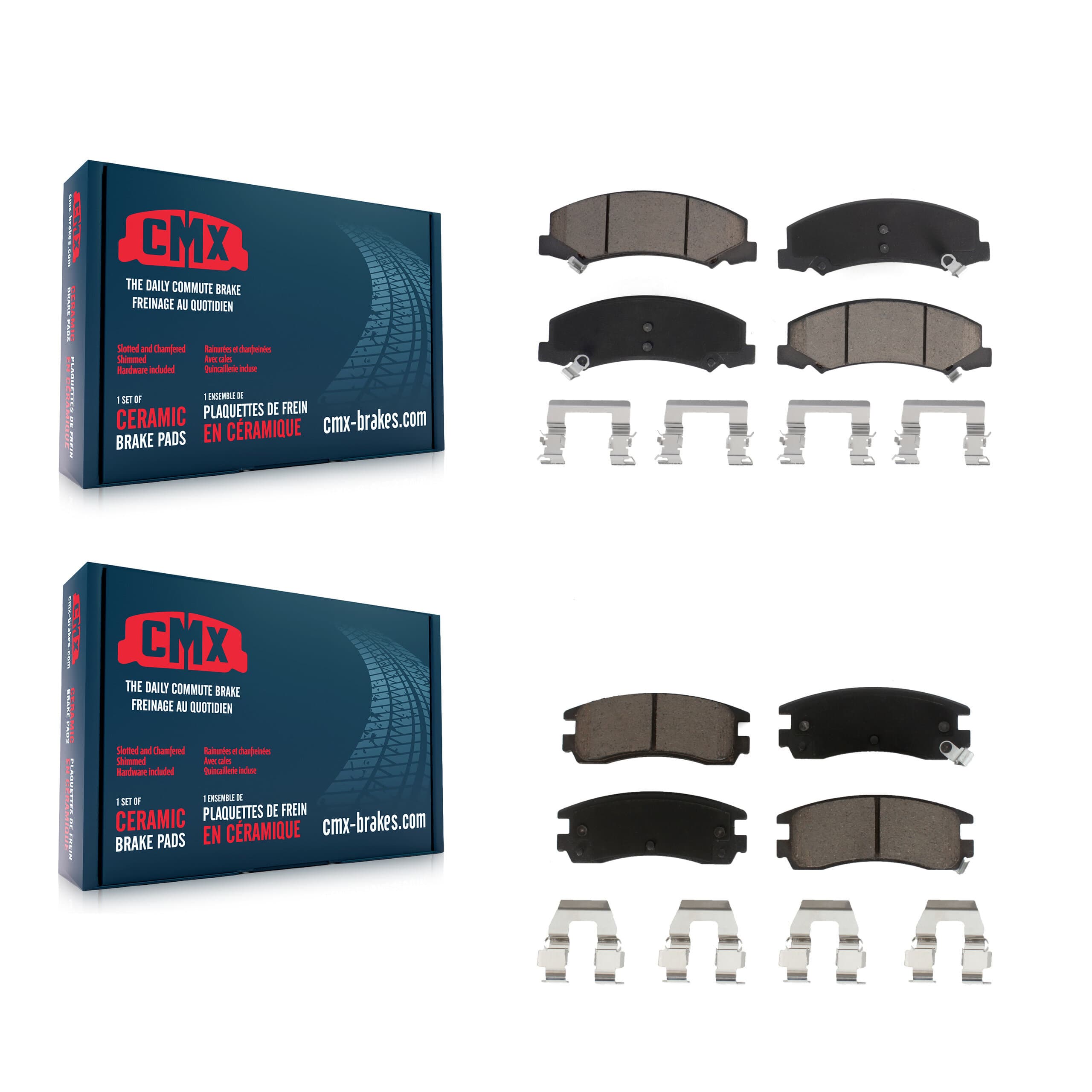 CMX - KCX-100017 - Front and Rear Disc Brake Pad Kits image 1