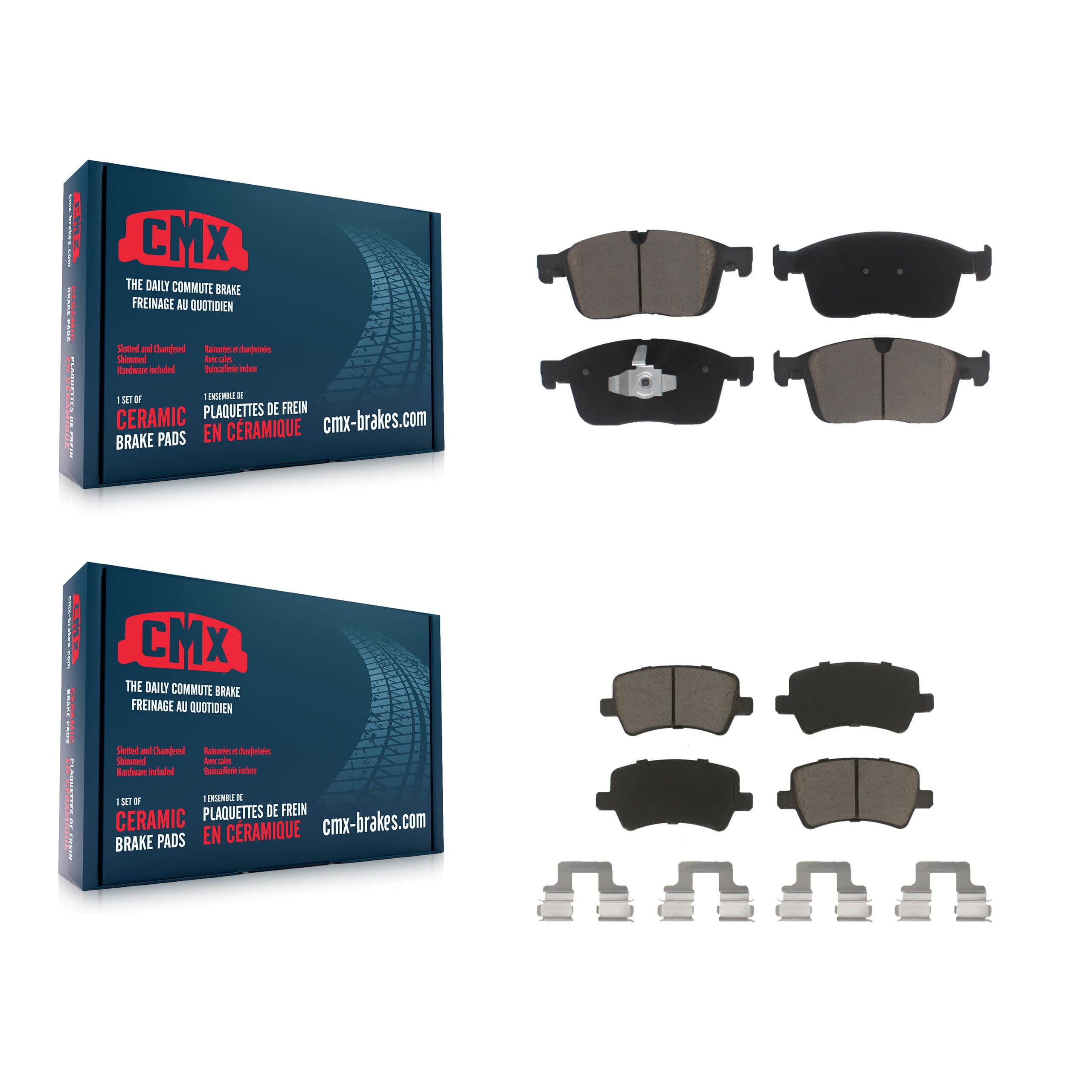 CMX - KCX-100027 - Front and Rear Disc Brake Pad Kits image 1