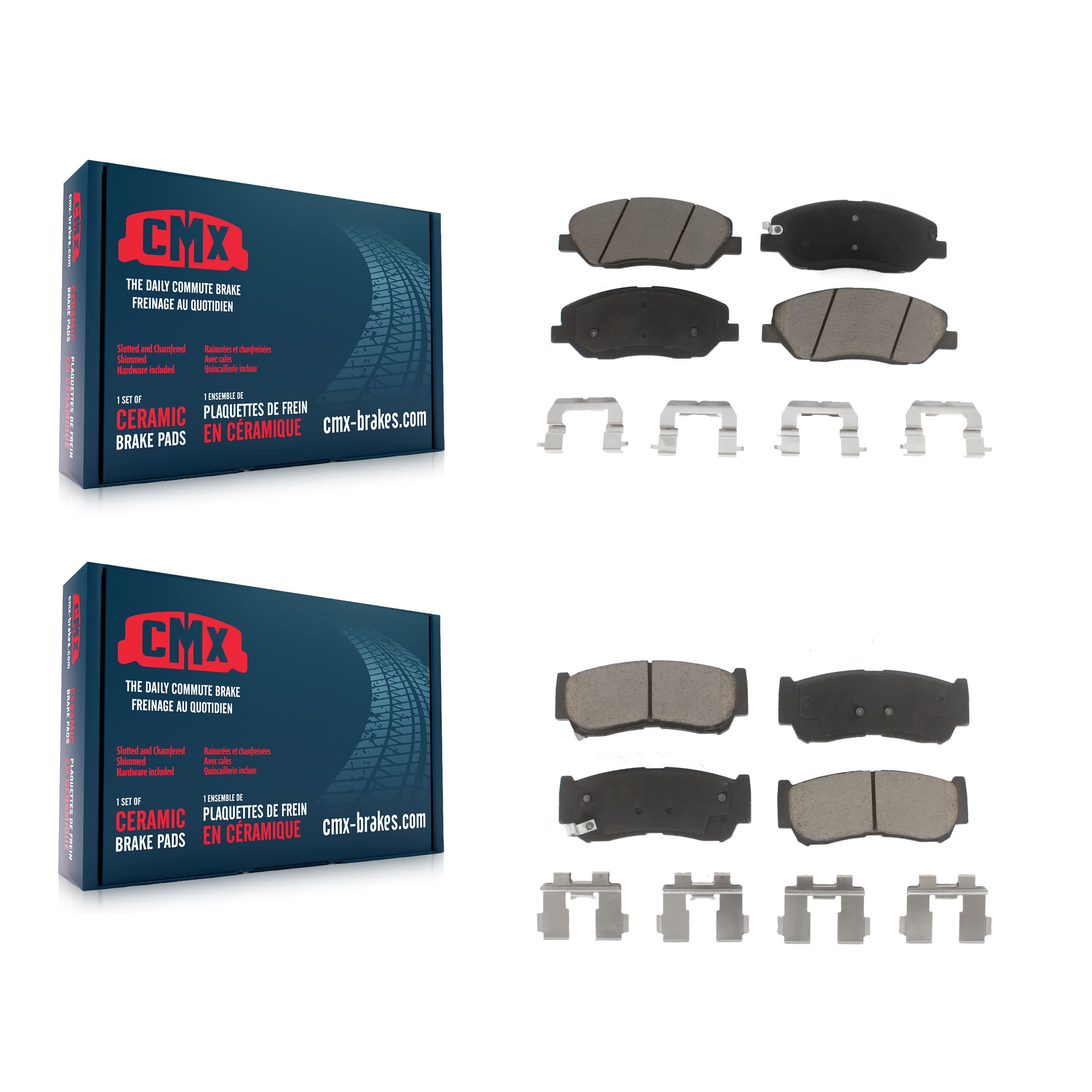 CMX - KCX-100036 - Front and Rear Disc Brake Pad Kits image 1