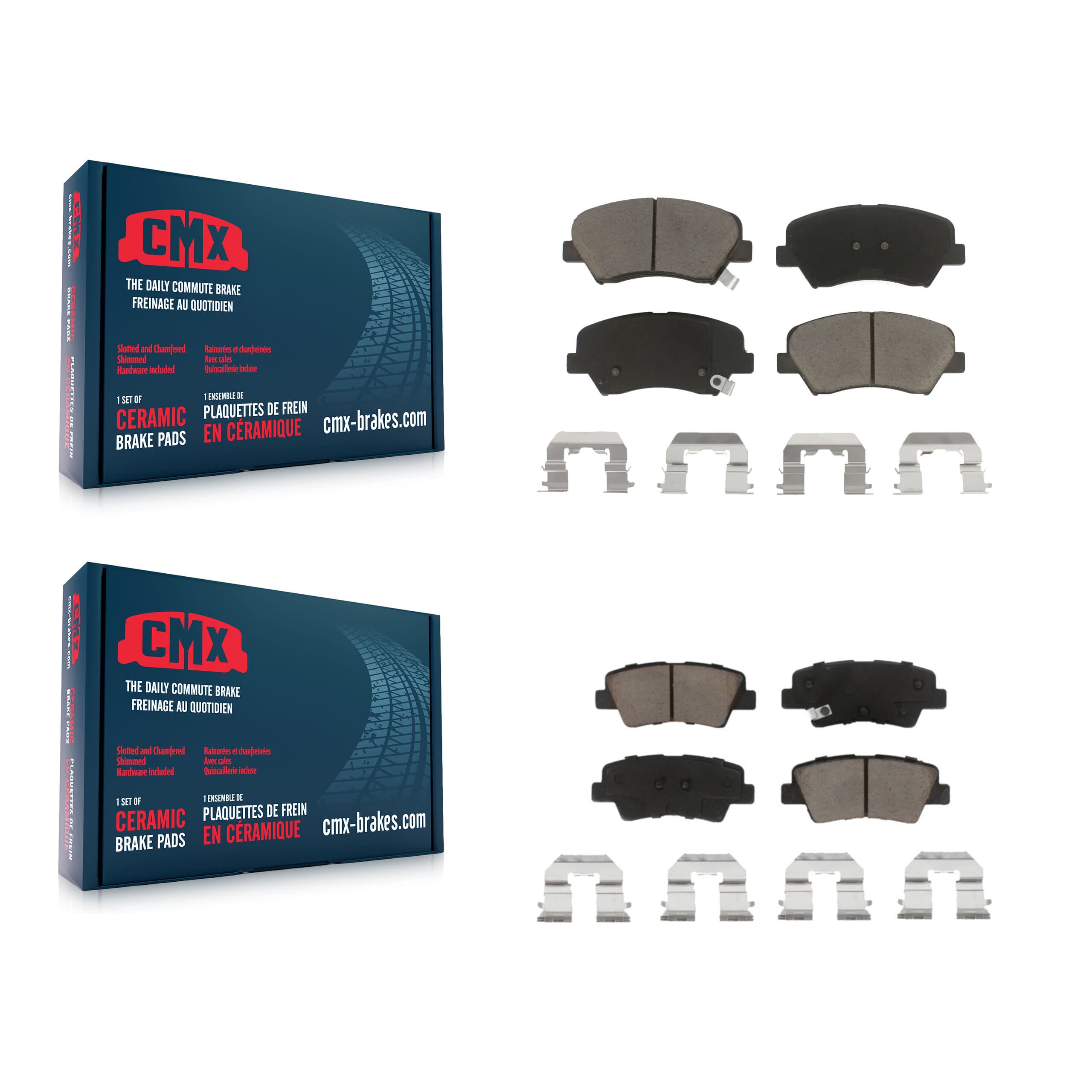 CMX - KCX-100062 - Front and Rear Disc Brake Pad Kits image 1