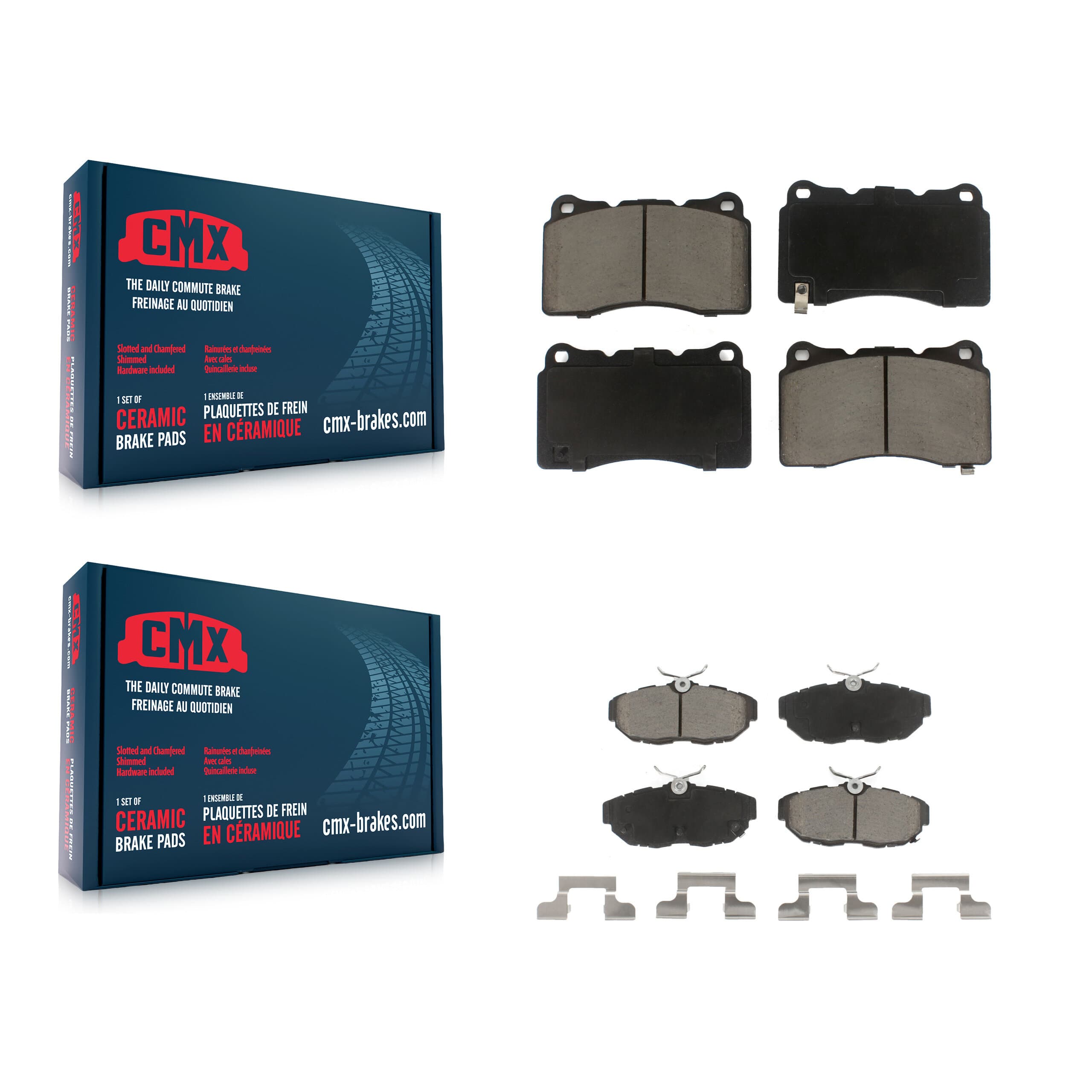 CMX - KCX-100066 - Front and Rear Disc Brake Pad Kits image 1