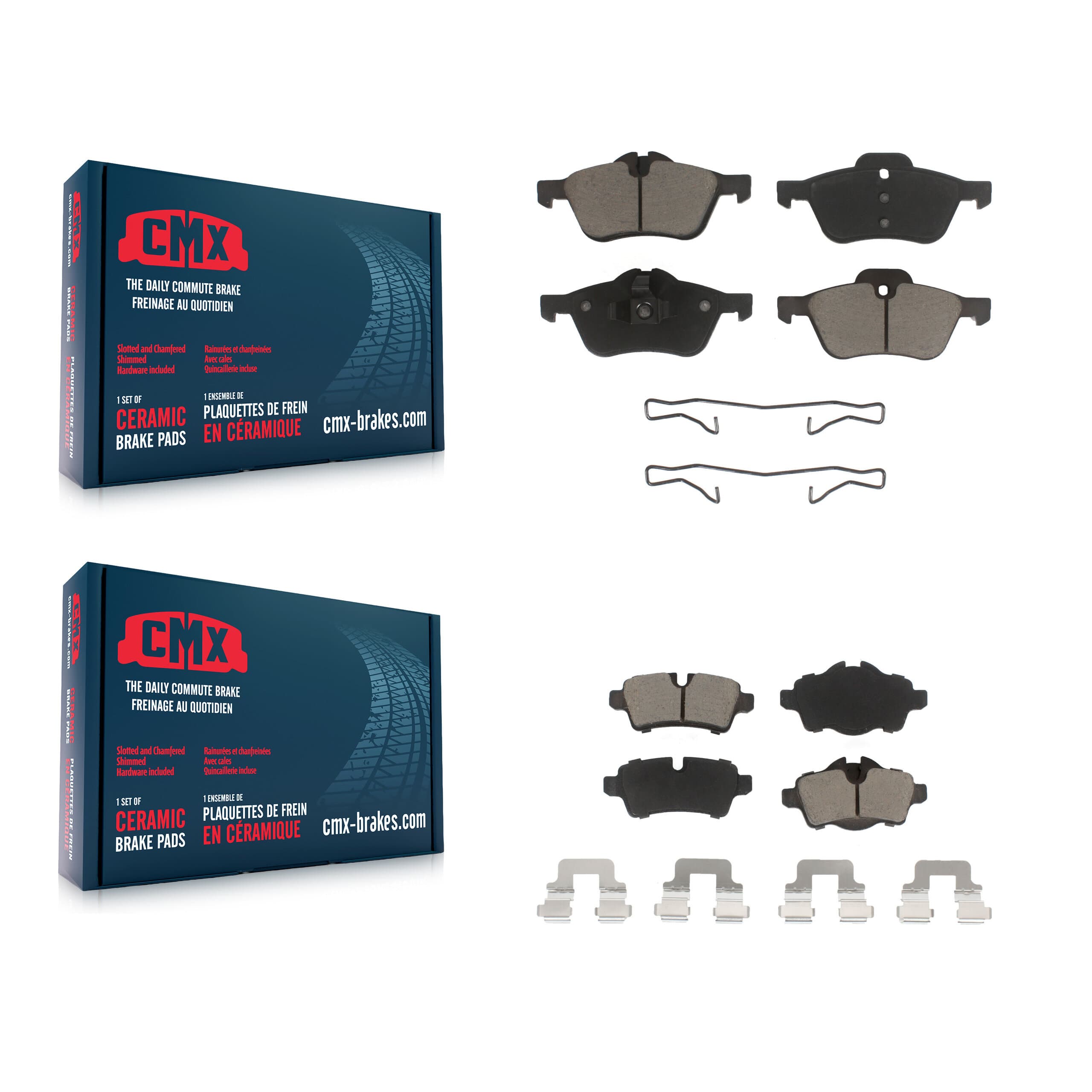 CMX - KCX-100076 - Front and Rear Disc Brake Pad Kits image 1