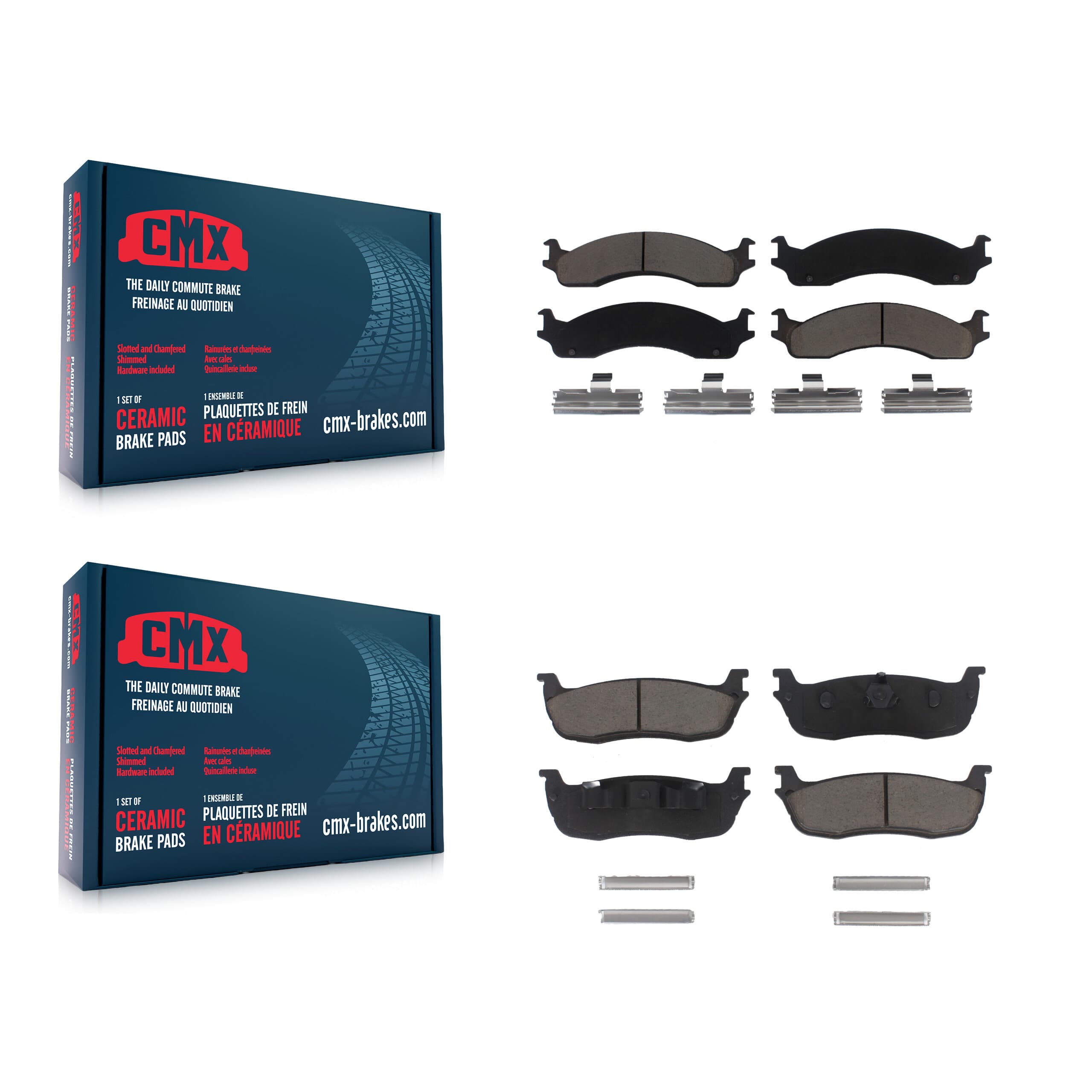 CMX - KCX-100082 - Front and Rear Disc Brake Pad Kits image 1
