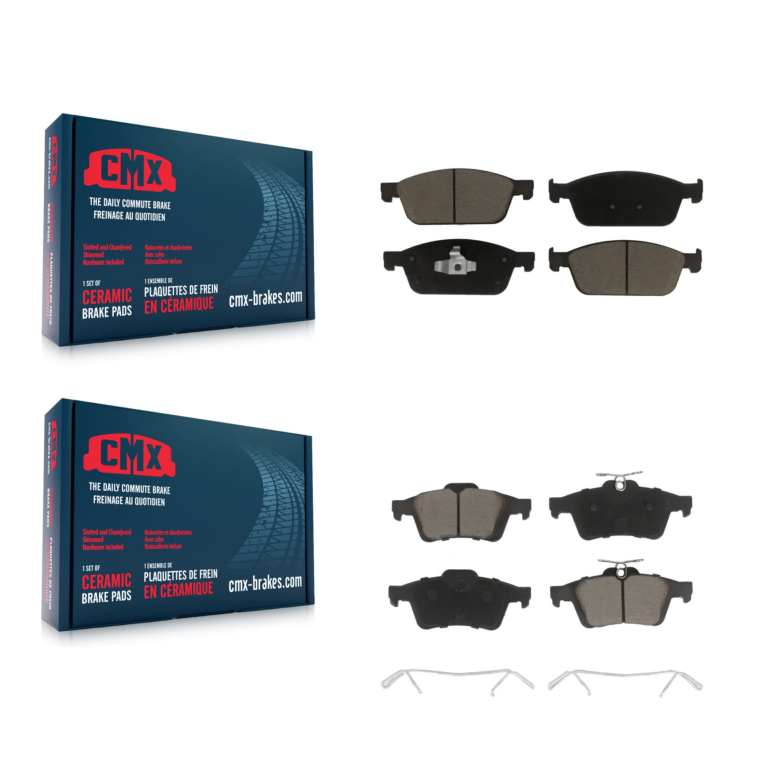 CMX - KCX-100088 - Front and Rear Disc Brake Pad Kits image 1