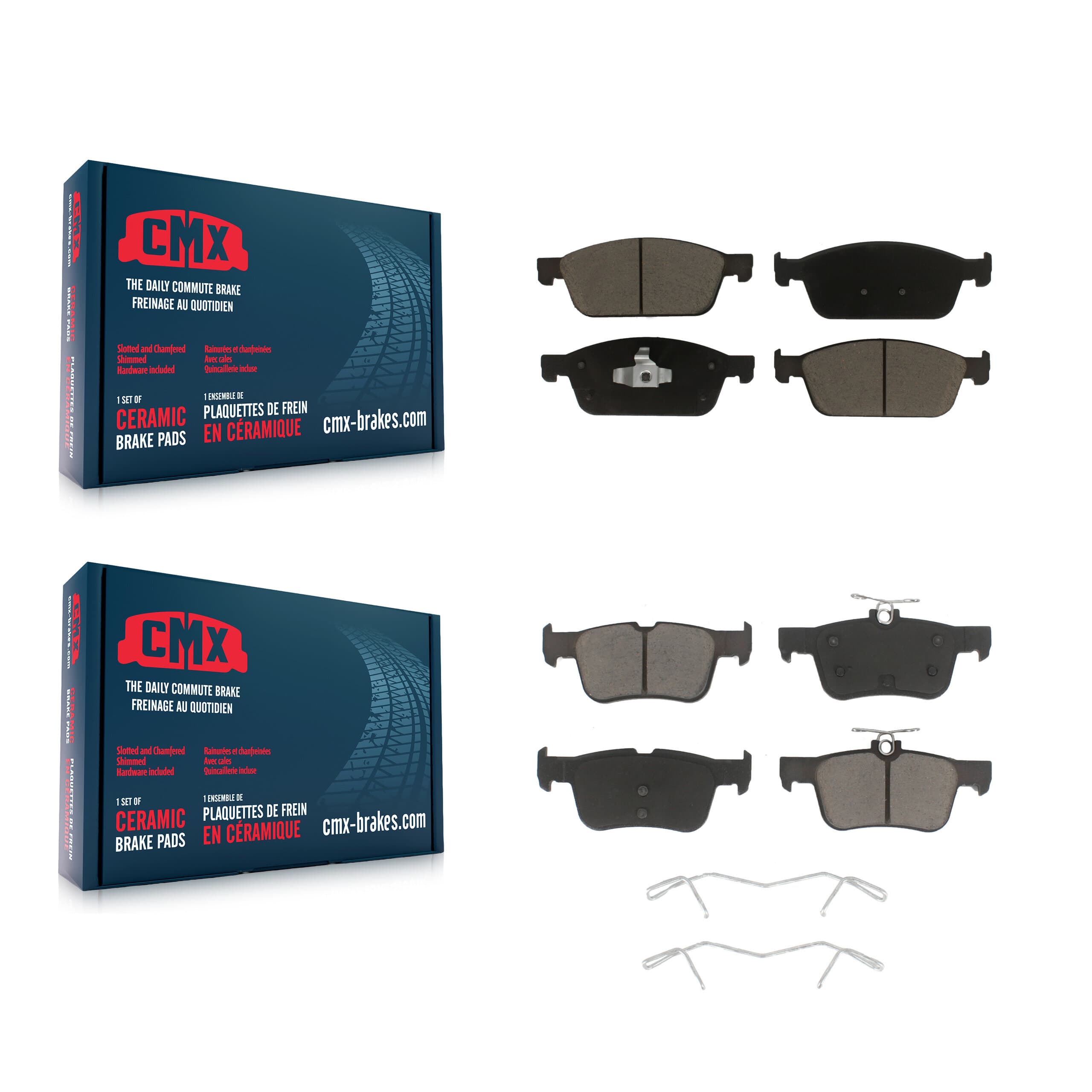 CMX - KCX-100091 - Front and Rear Disc Brake Pad Kits image 1