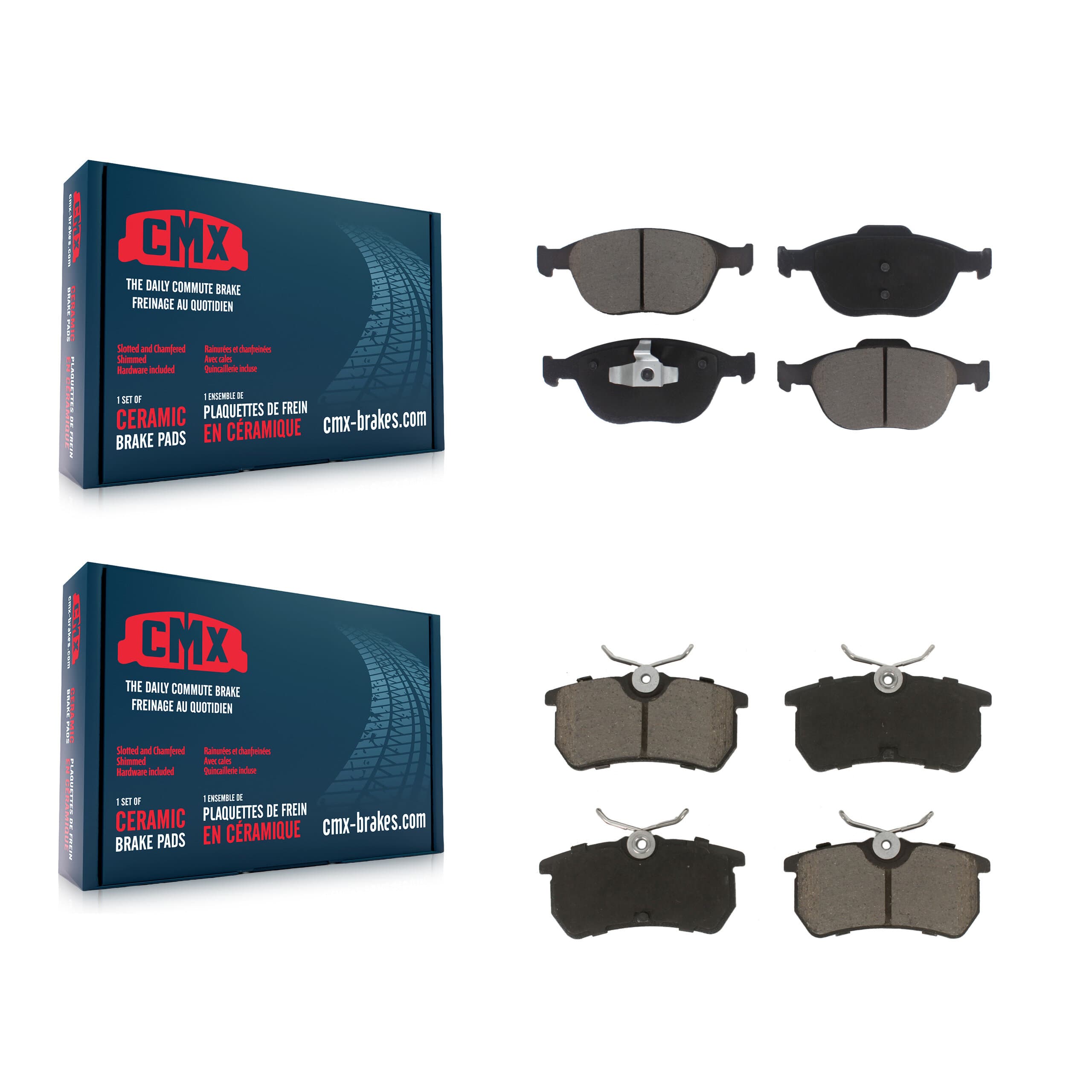 CMX - KCX-100092 - Front and Rear Disc Brake Pad Kits image 1