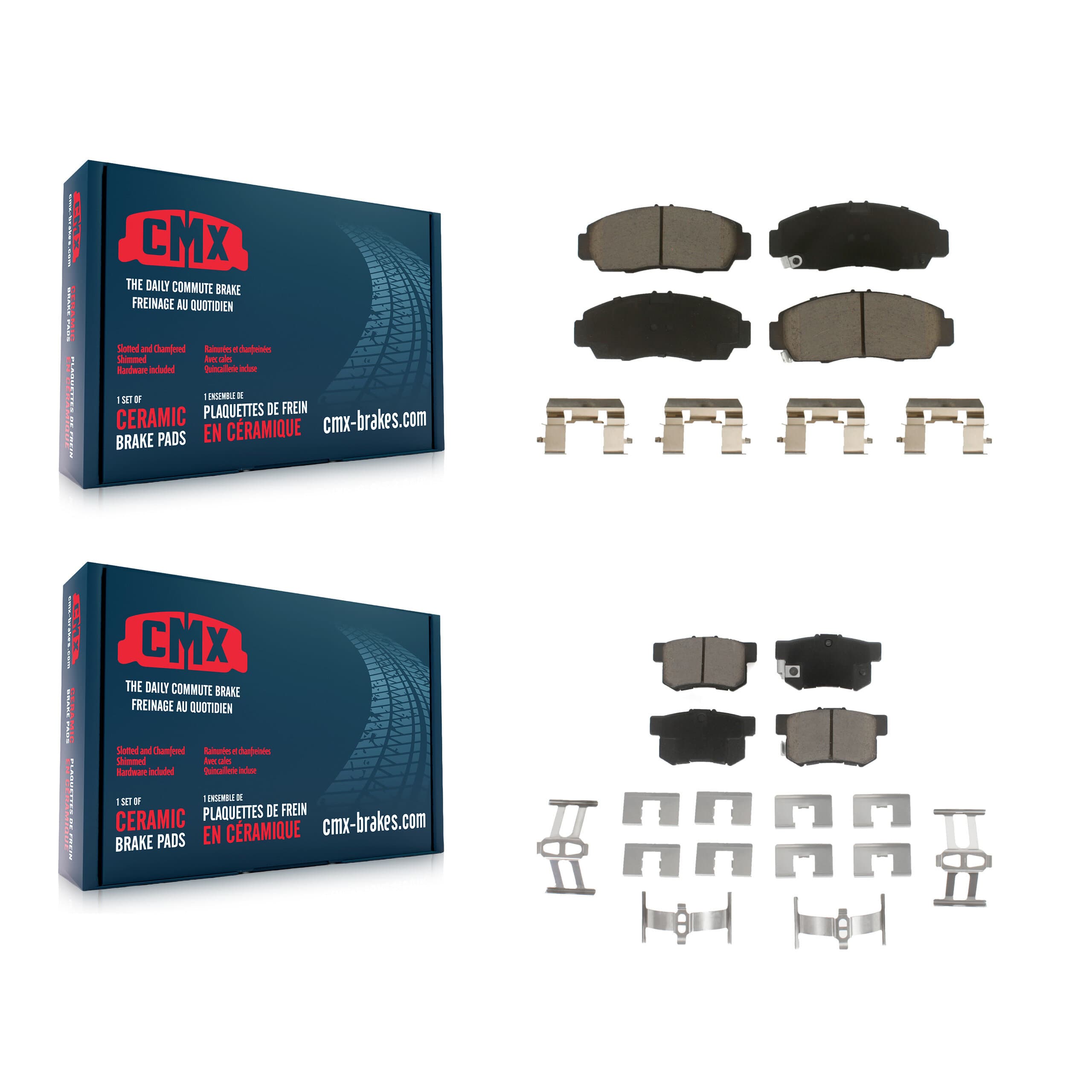 CMX - KCX-100101 - Front and Rear Disc Brake Pad Kits image 1