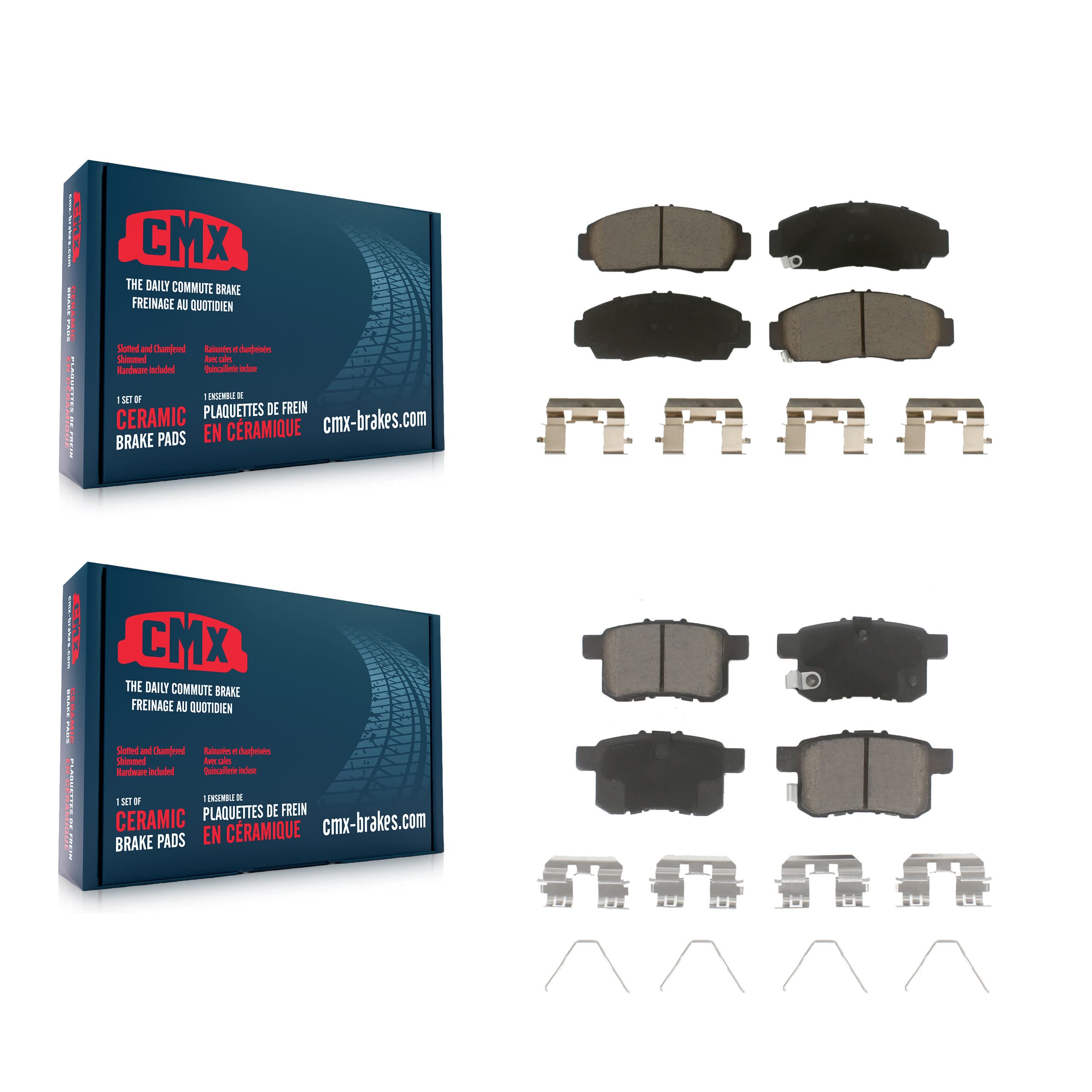 CMX - KCX-100102 - Front and Rear Disc Brake Pad Kits image 1