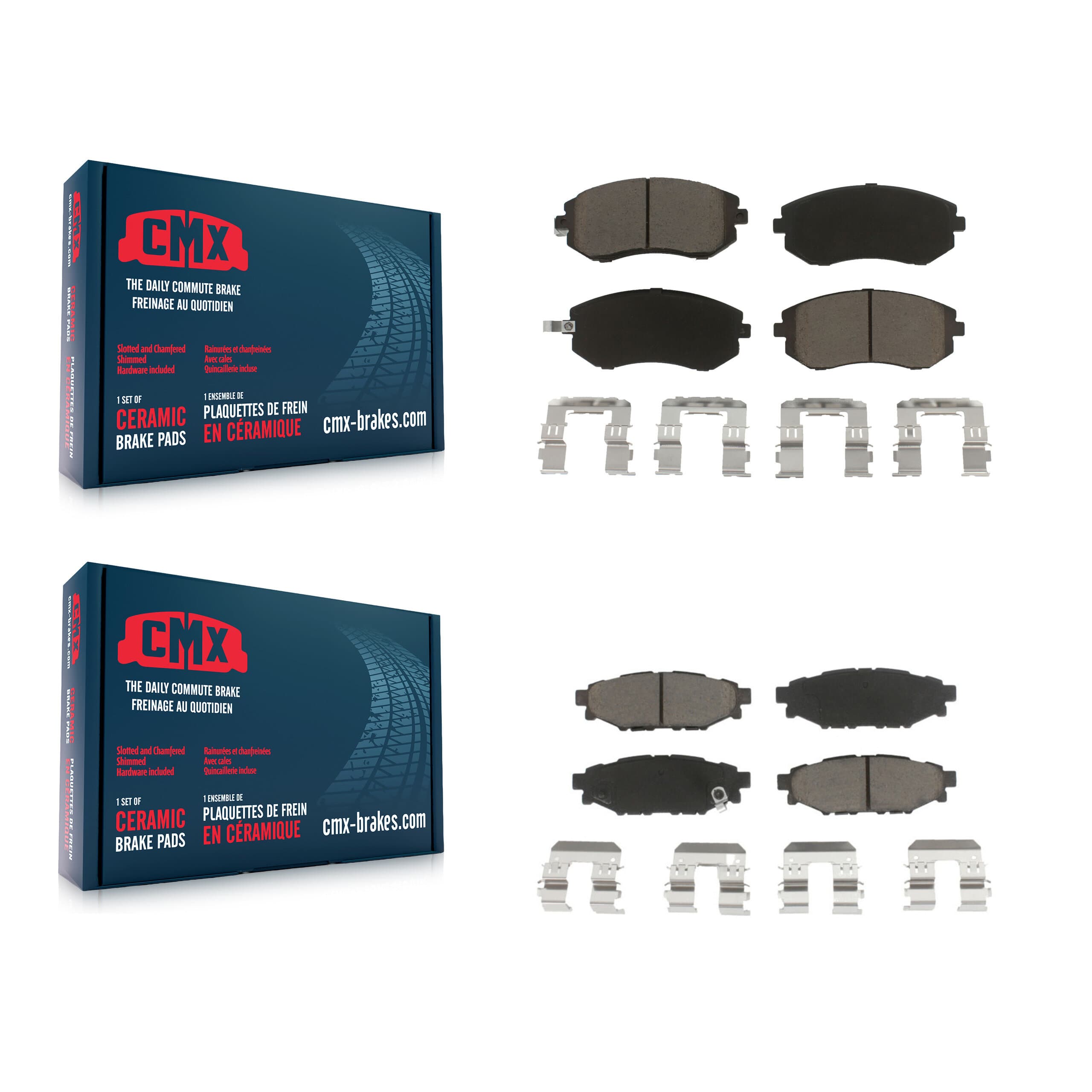 CMX - KCX-100106 - Front and Rear Disc Brake Pad Kits image 1