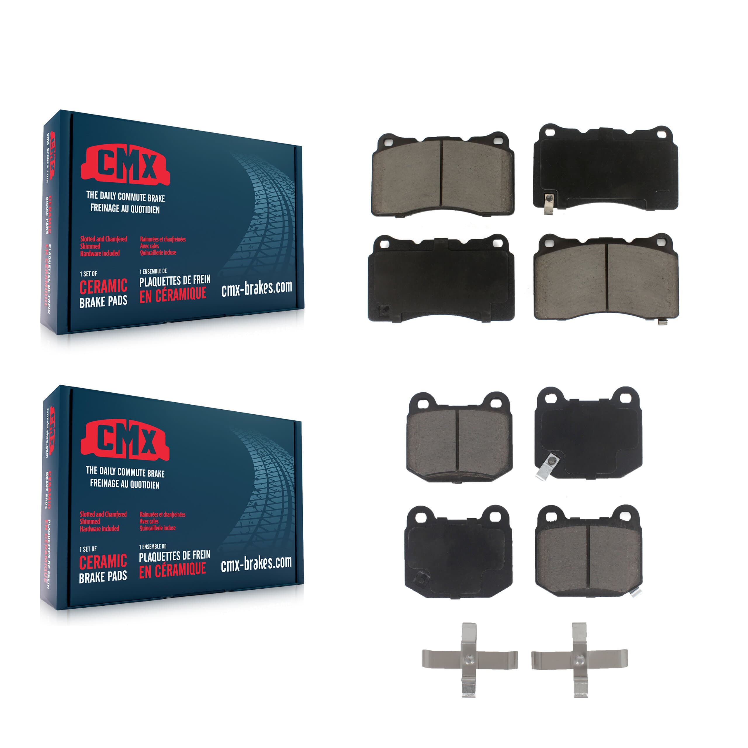 CMX - KCX-100109 - Front and Rear Disc Brake Pad Kits image 1