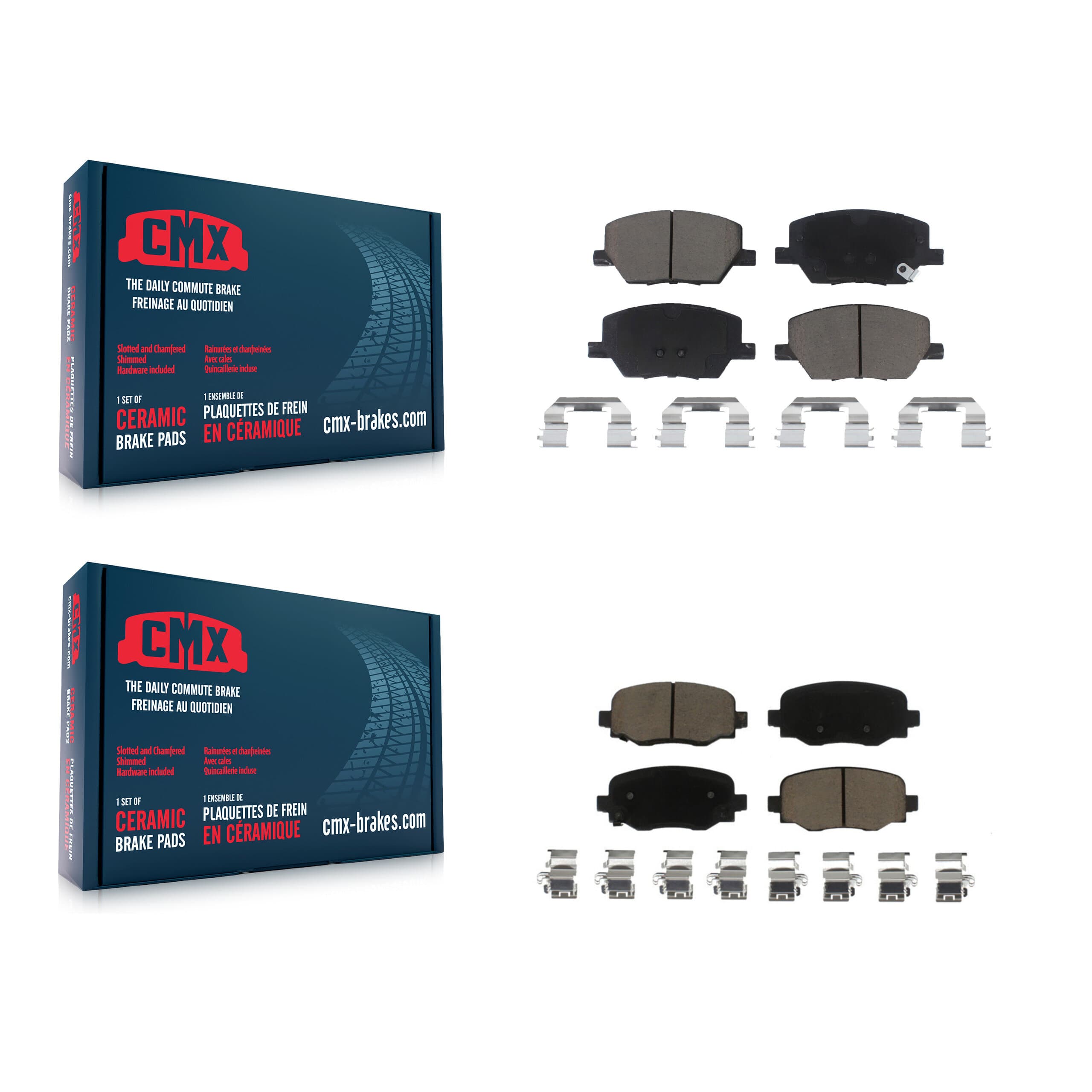 CMX - KCX-100114 - Front and Rear Disc Brake Pad Kits image 1