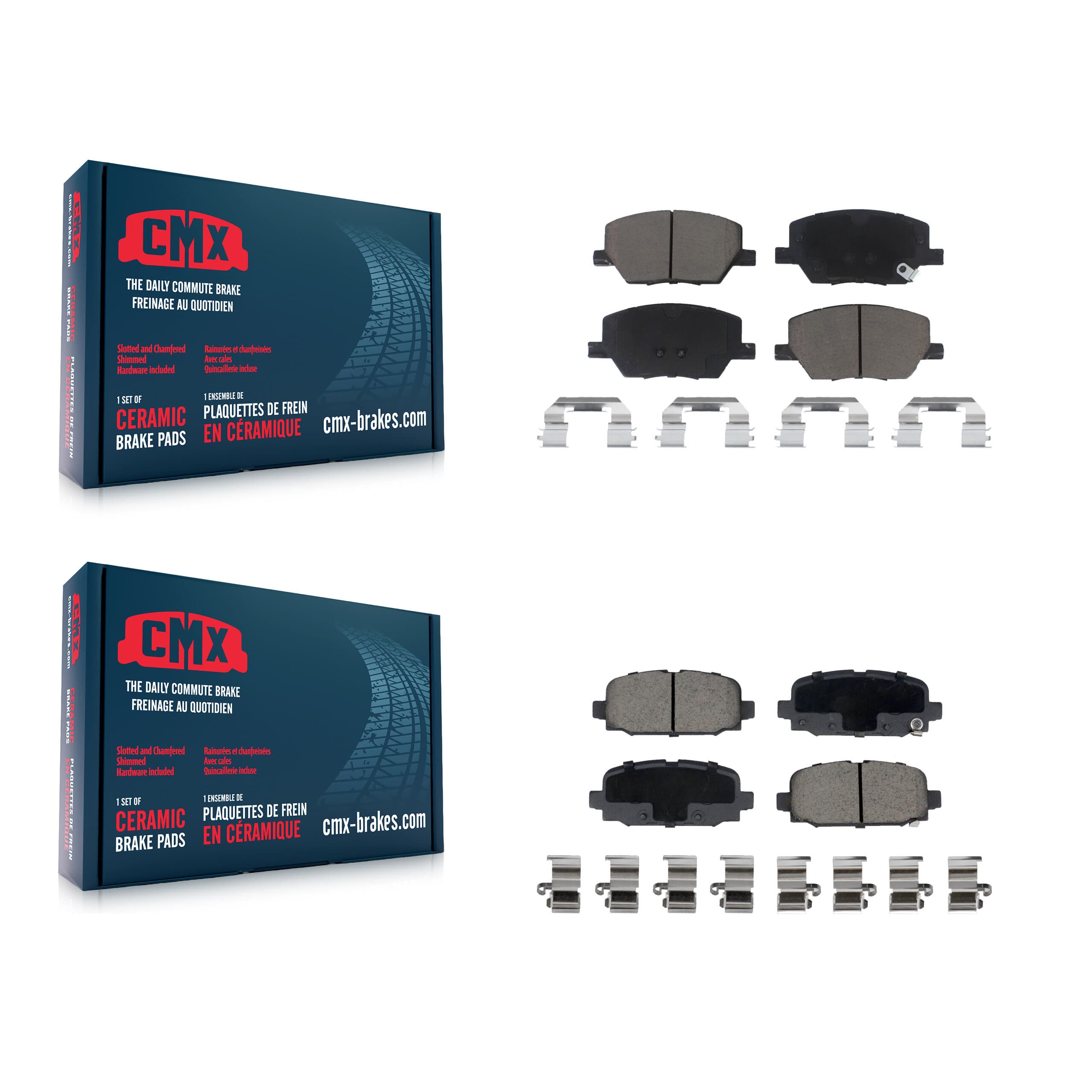 CMX - KCX-100115 - Front and Rear Disc Brake Pad Kits image 1