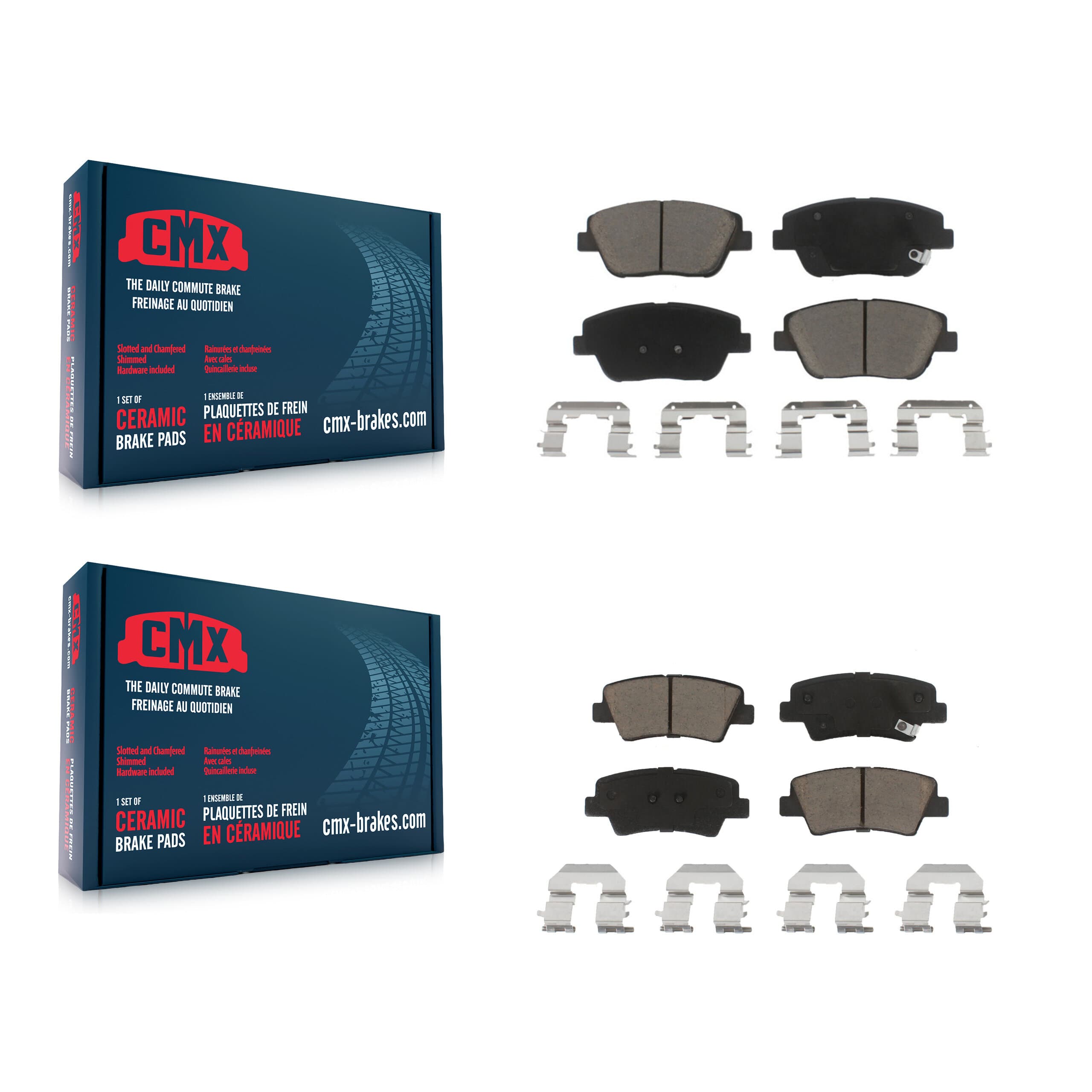 CMX - KCX-100121 - Front and Rear Disc Brake Pad Kits image 1
