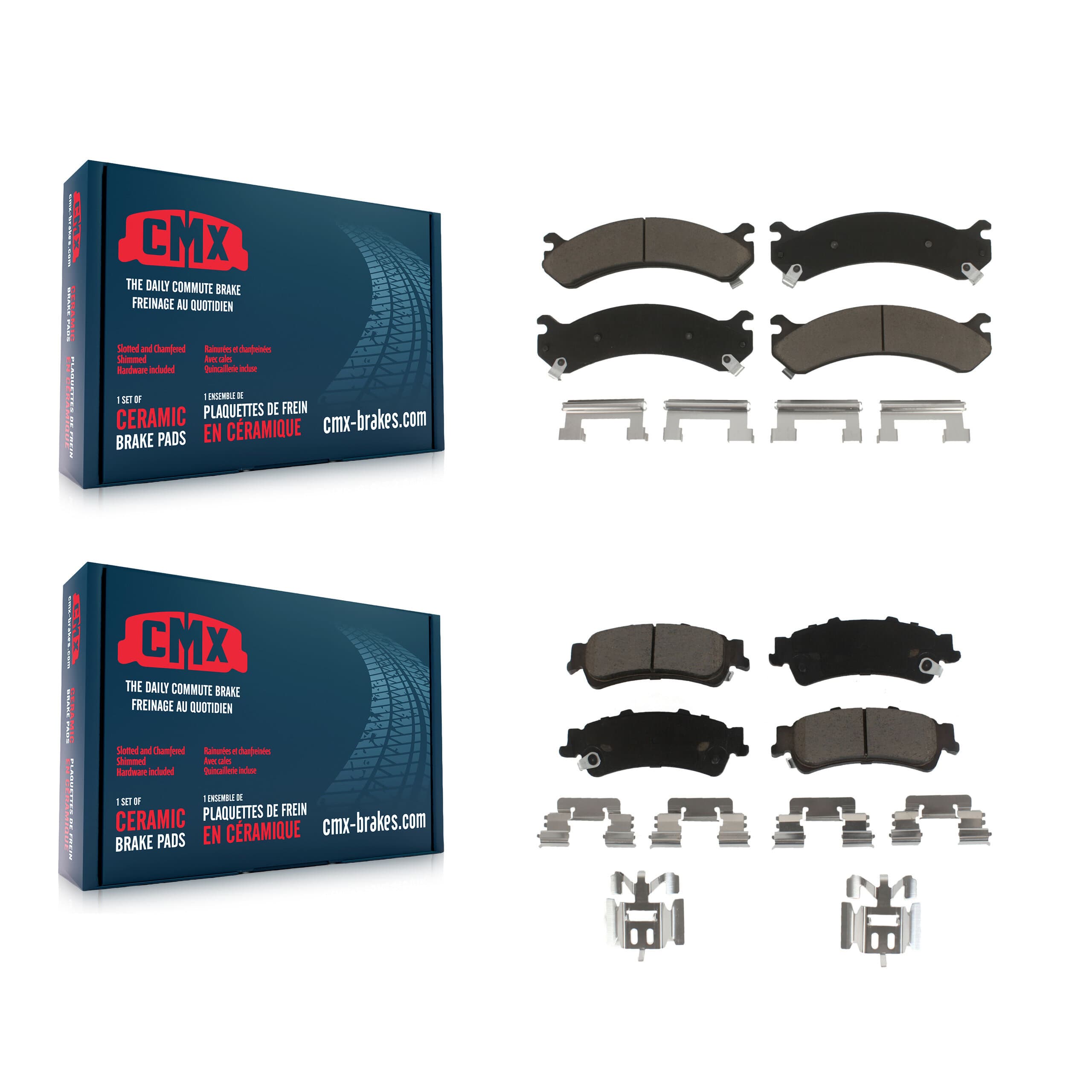 CMX - KCX-100126 - Front and Rear Disc Brake Pad Kits image 1