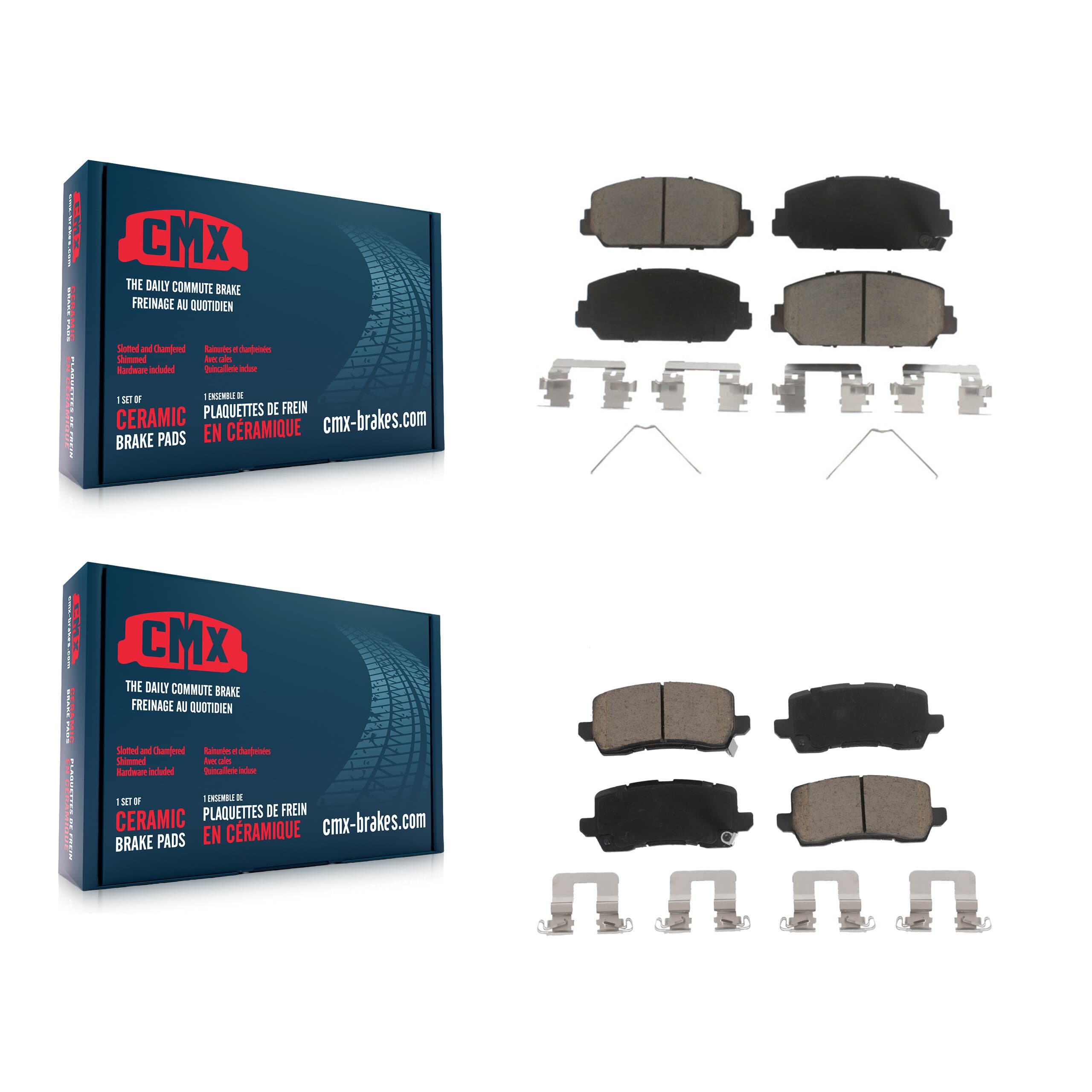 CMX - KCX-100132 - Front and Rear Disc Brake Pad Kits image 1