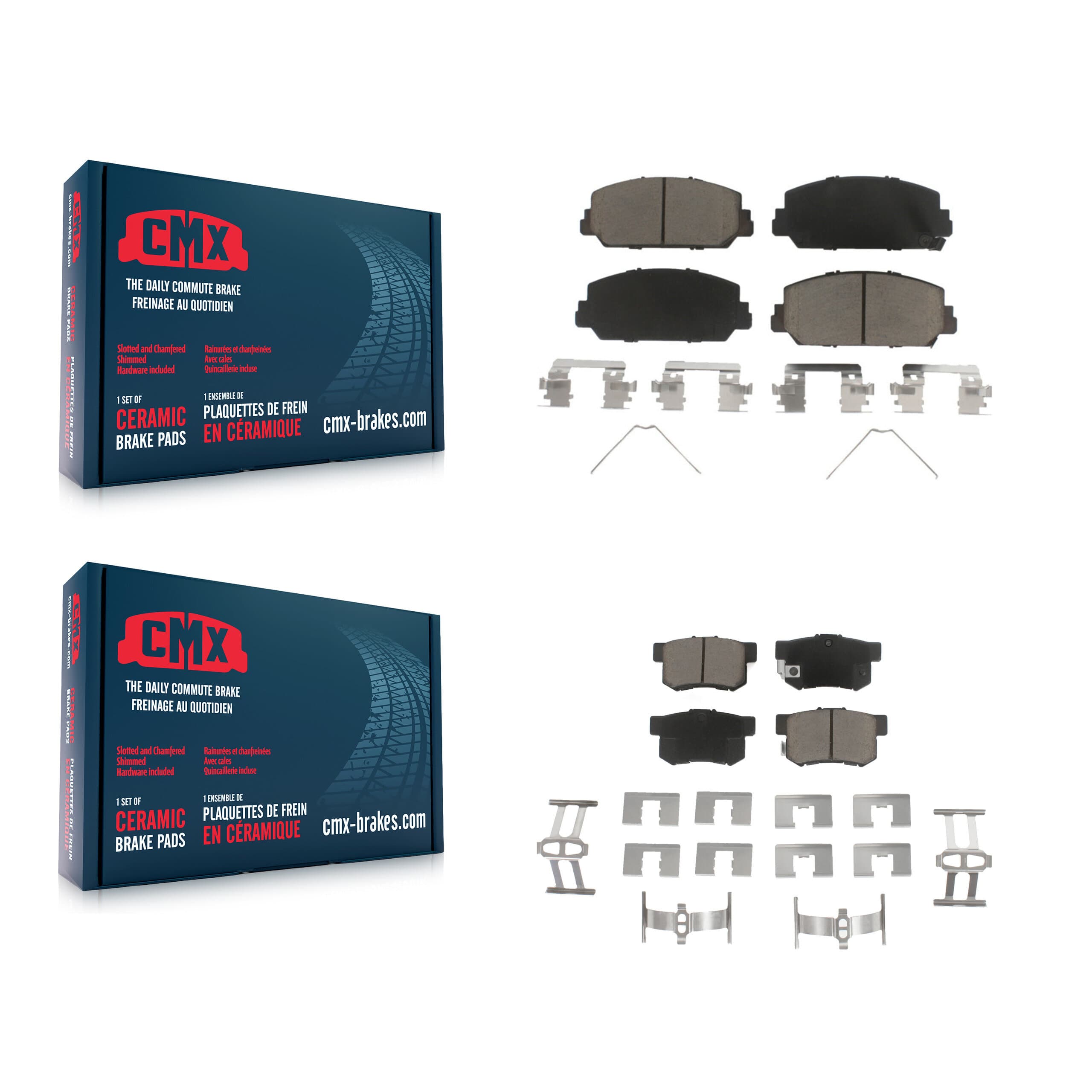 CMX - KCX-100134 - Front and Rear Disc Brake Pad Kits image 1