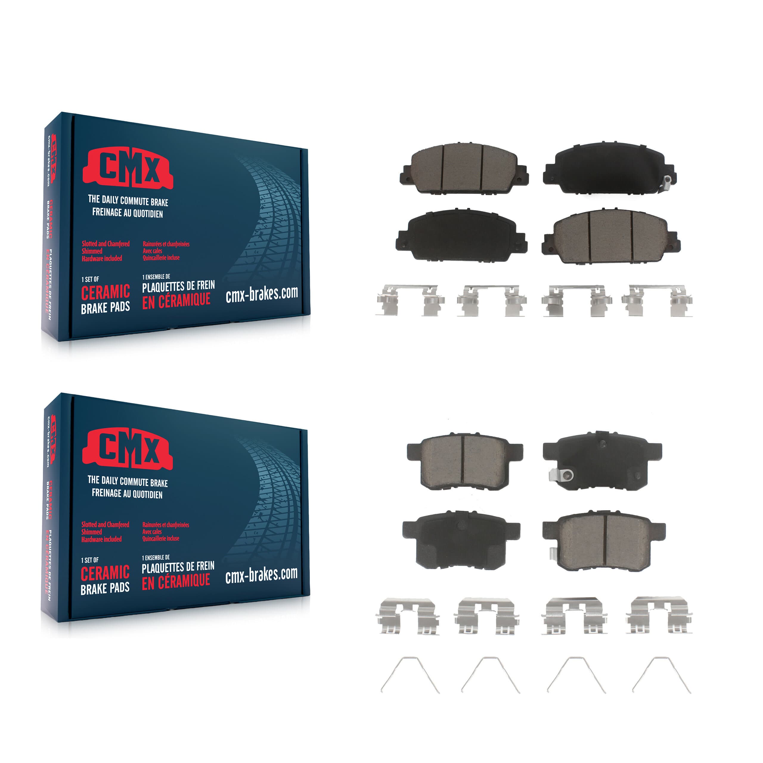 CMX - KCX-100136 - Front and Rear Disc Brake Pad Kits image 1