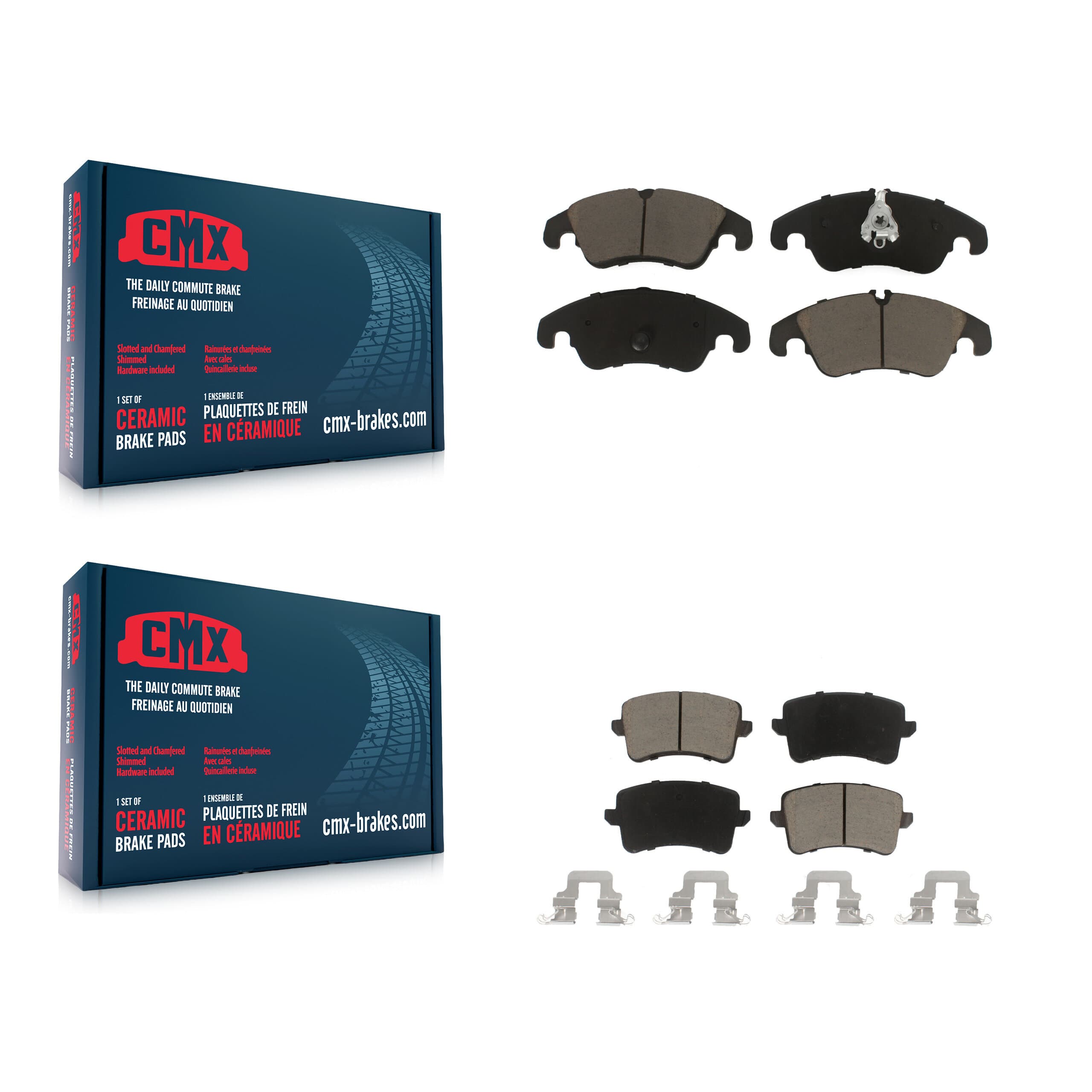 CMX - KCX-100140 - Front and Rear Disc Brake Pad Kits image 1