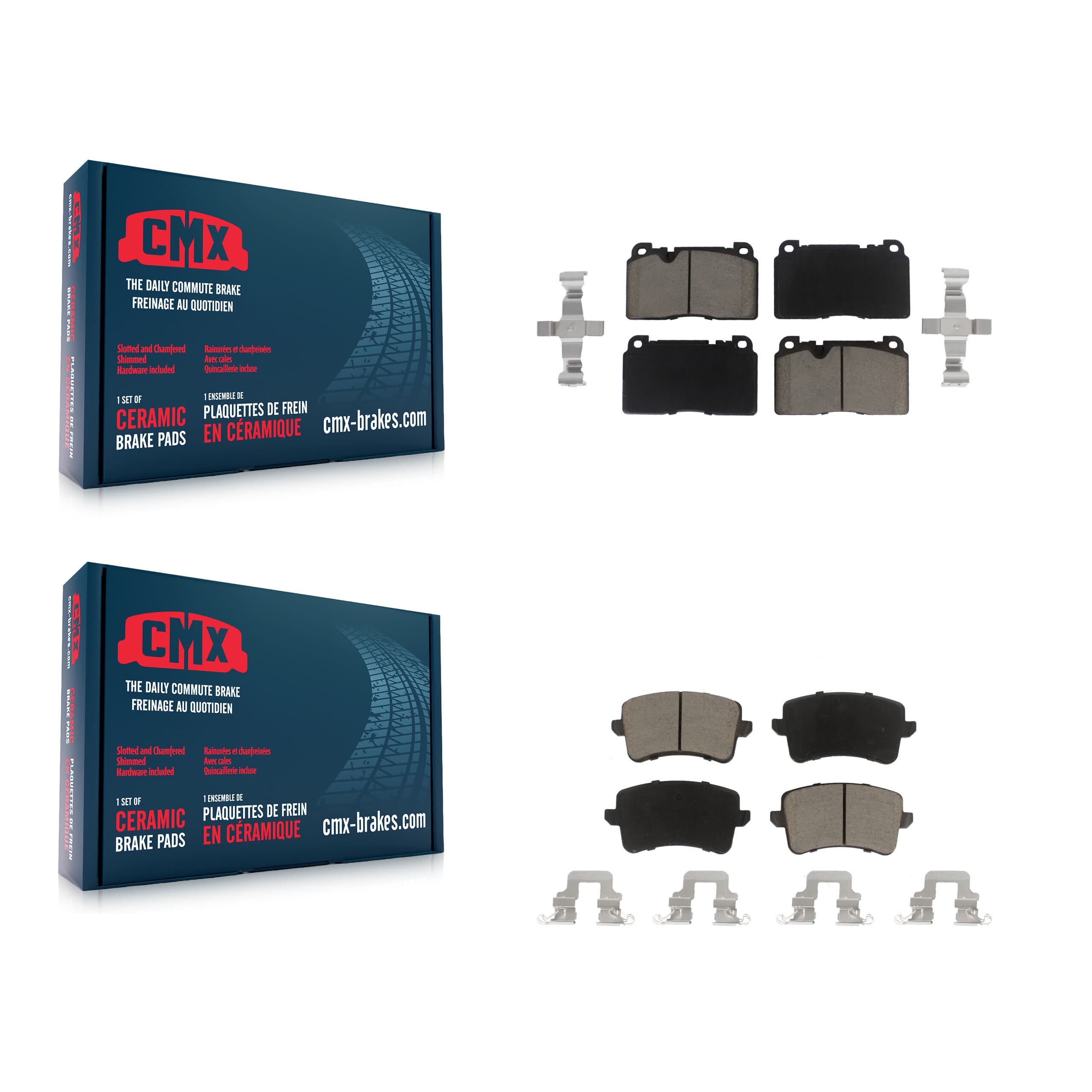 CMX - KCX-100142 - Front and Rear Disc Brake Pad Kits image 1