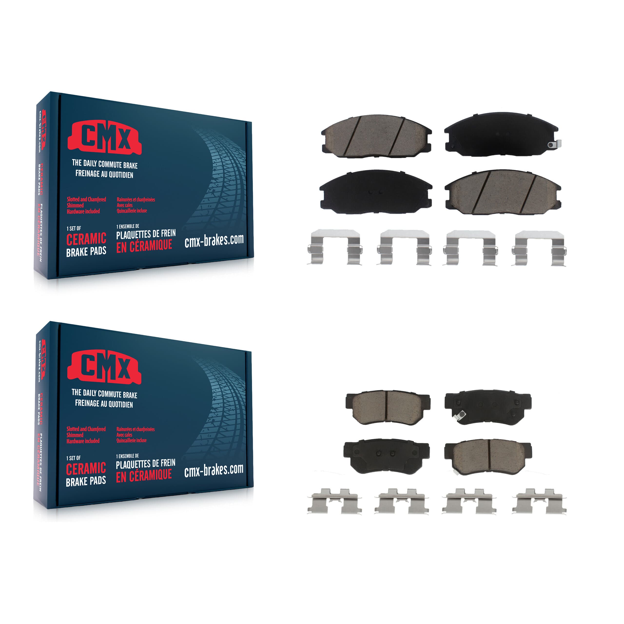 CMX - KCX-100146 - Front and Rear Disc Brake Pad Kits image 1