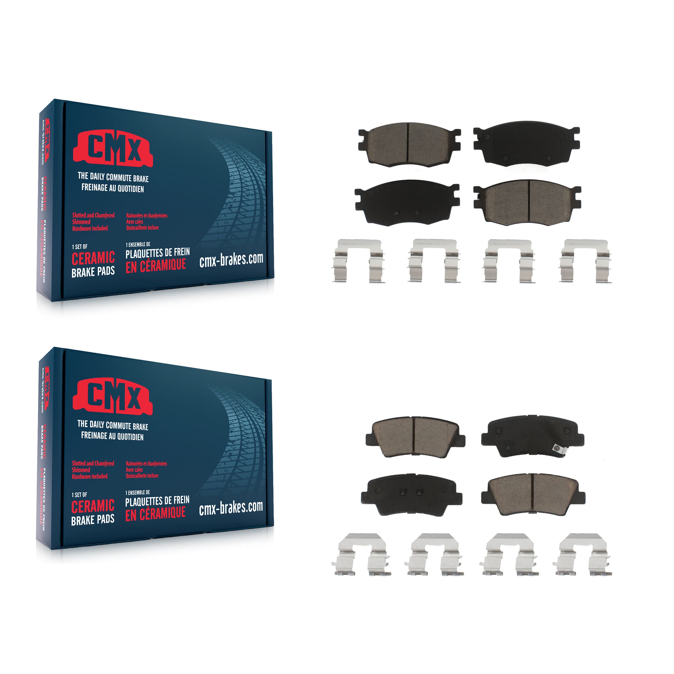 CMX - KCX-100152 - Front and Rear Disc Brake Pad Kits image 1