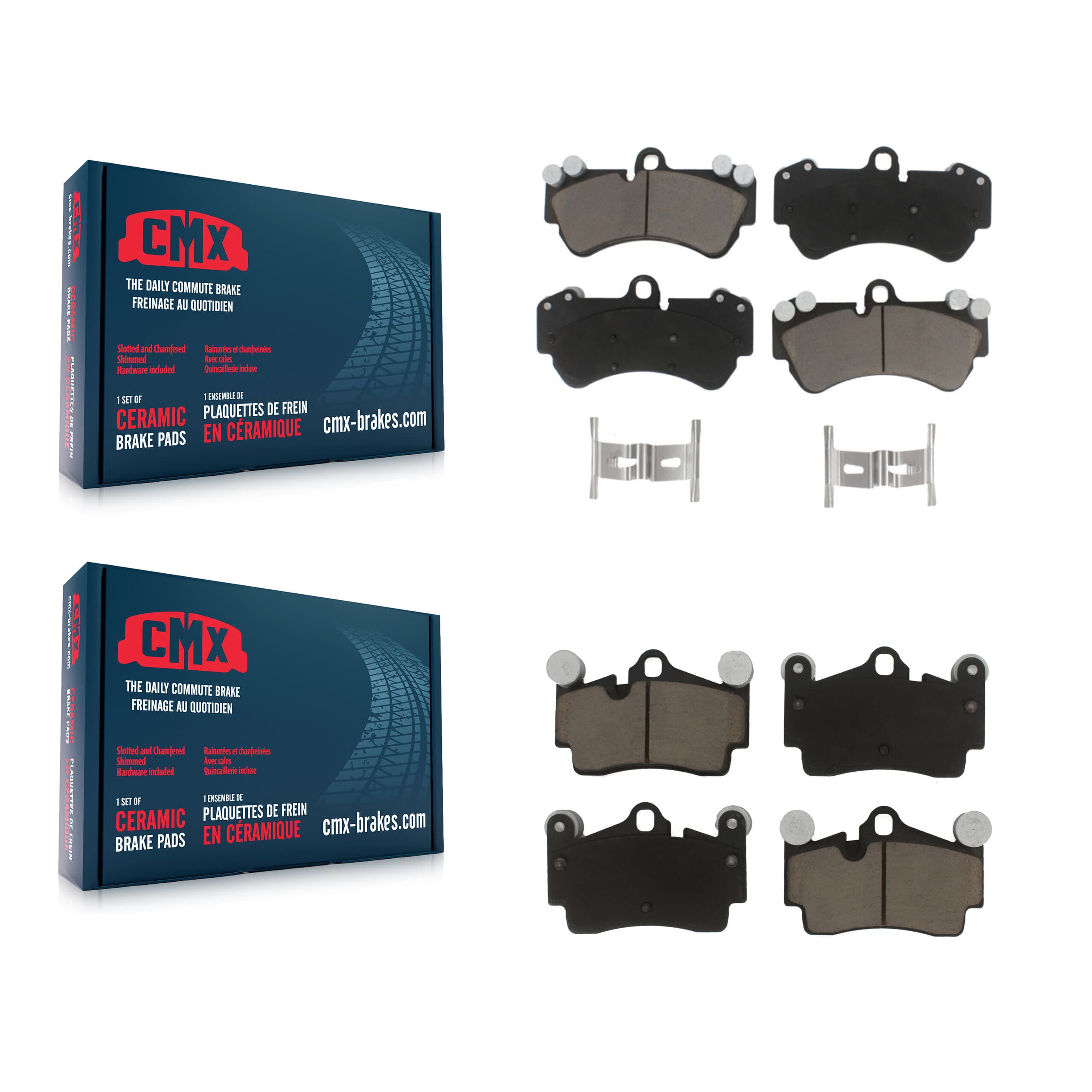 CMX - KCX-100153 - Front and Rear Disc Brake Pad Kits image 1