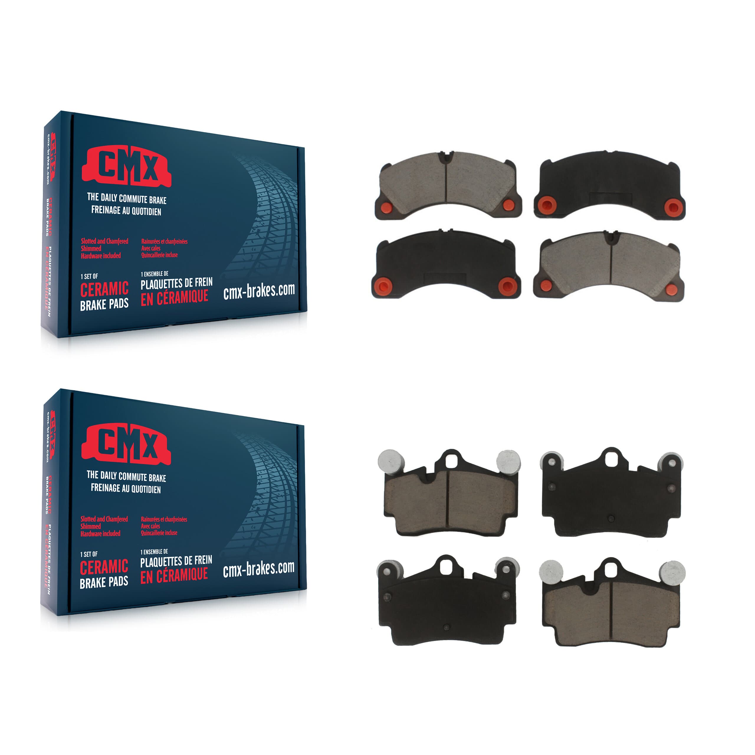 CMX - KCX-100154 - Front and Rear Disc Brake Pad Kits image 1