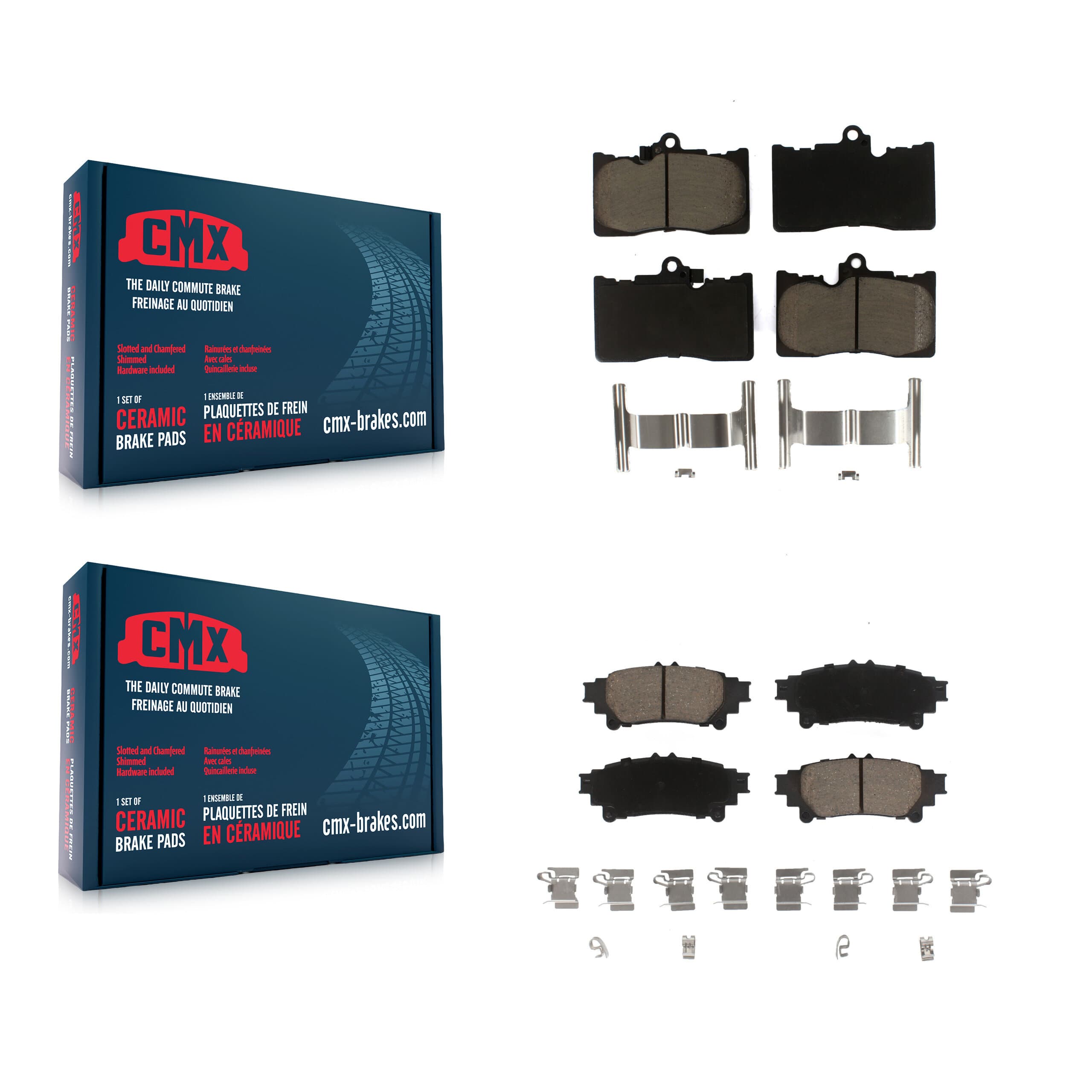 CMX - KCX-100161 - Front and Rear Disc Brake Pad Kits image 1