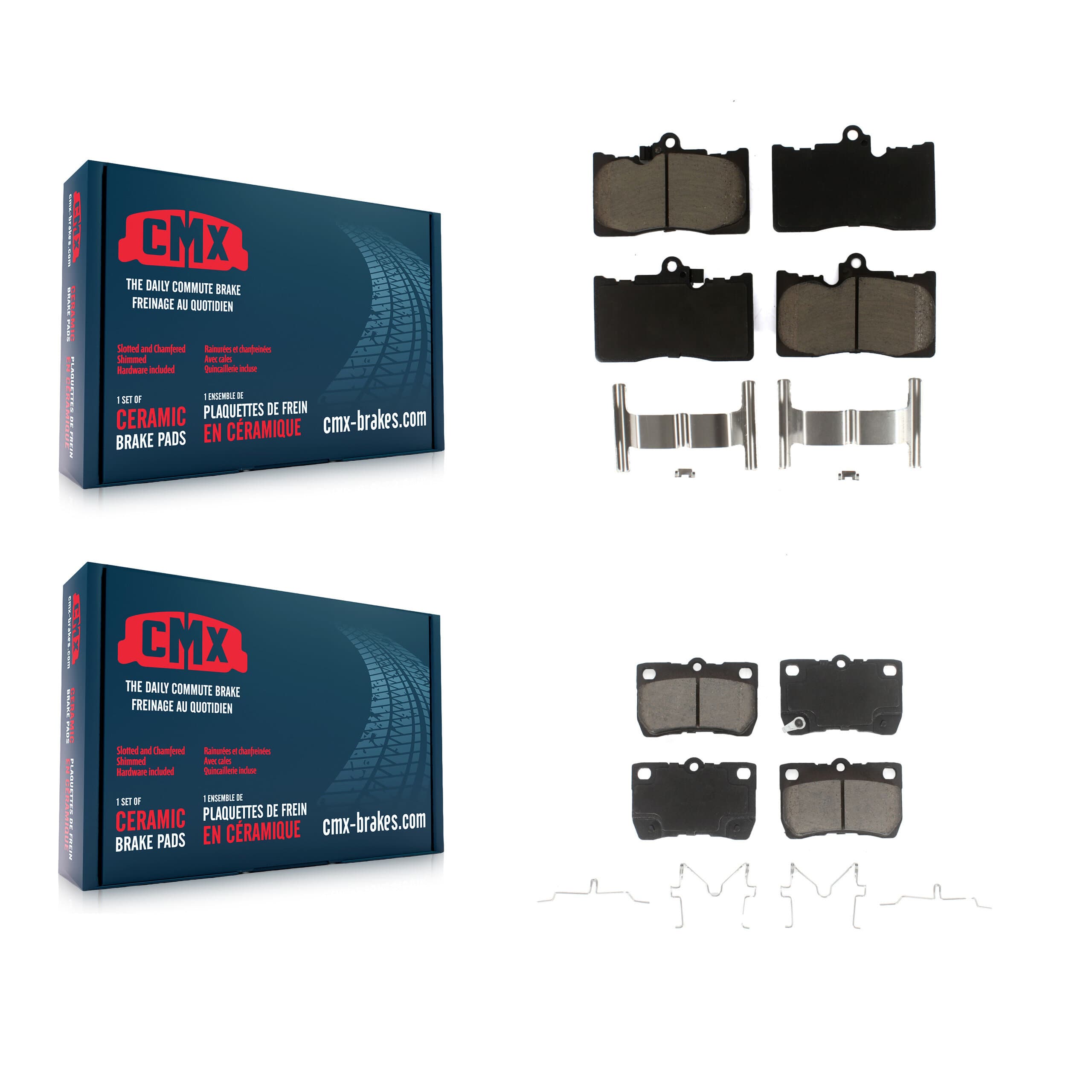 CMX - KCX-100162 - Front and Rear Disc Brake Pad Kits image 1