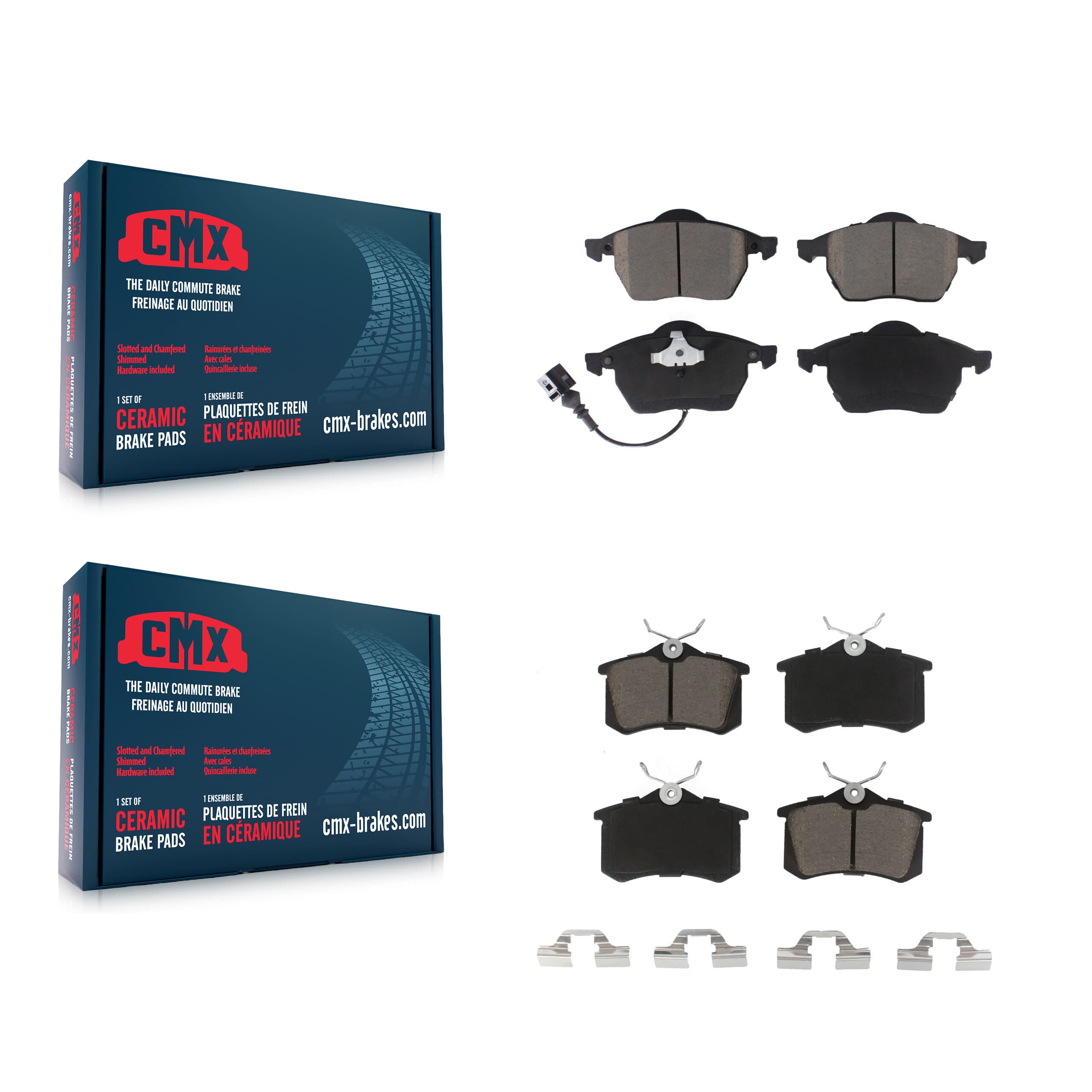 CMX - KCX-100163 - Front and Rear Disc Brake Pad Kits image 1