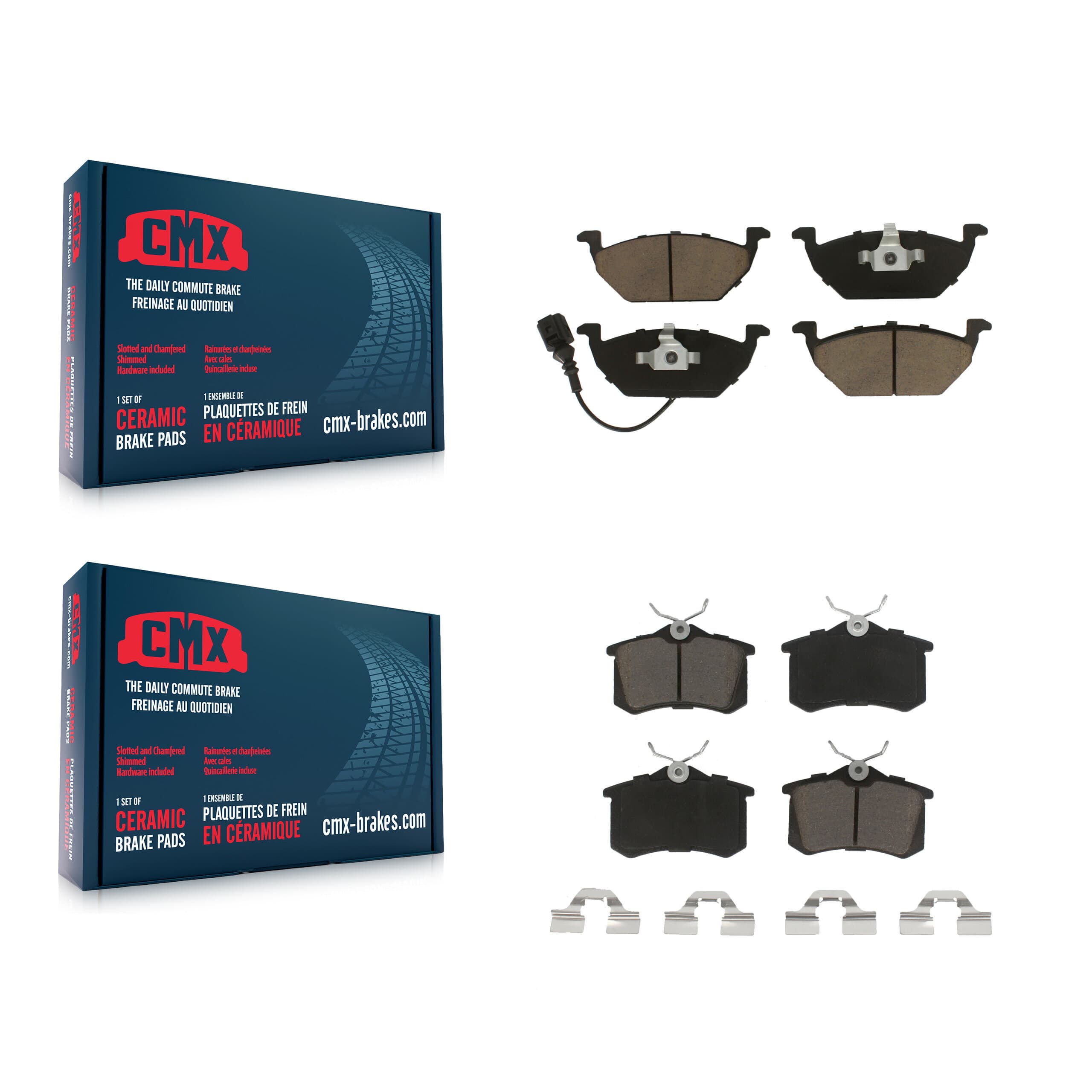 CMX - KCX-100165 - Front and Rear Disc Brake Pad Kits image 1