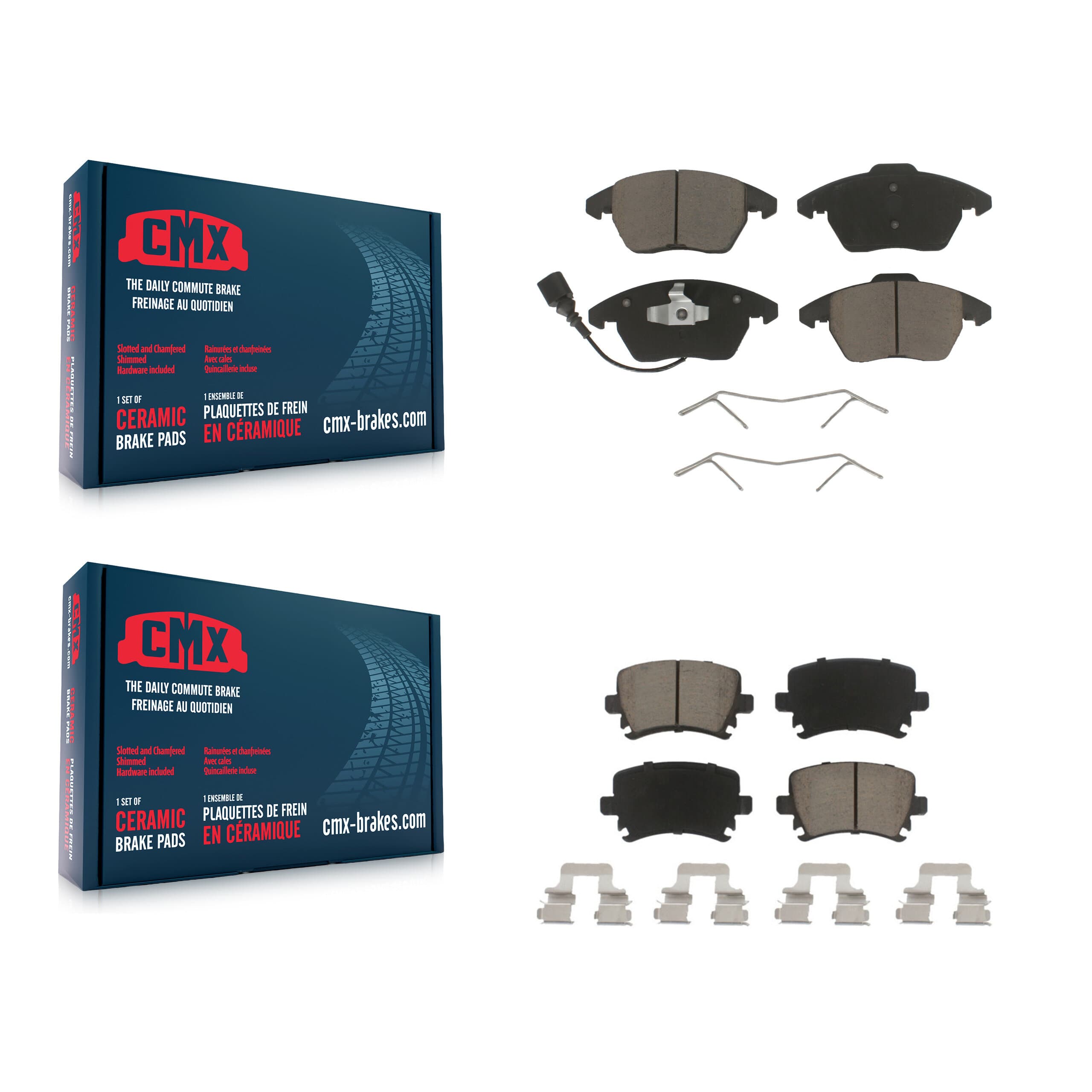 CMX - KCX-100167 - Front and Rear Disc Brake Pad Kits image 1
