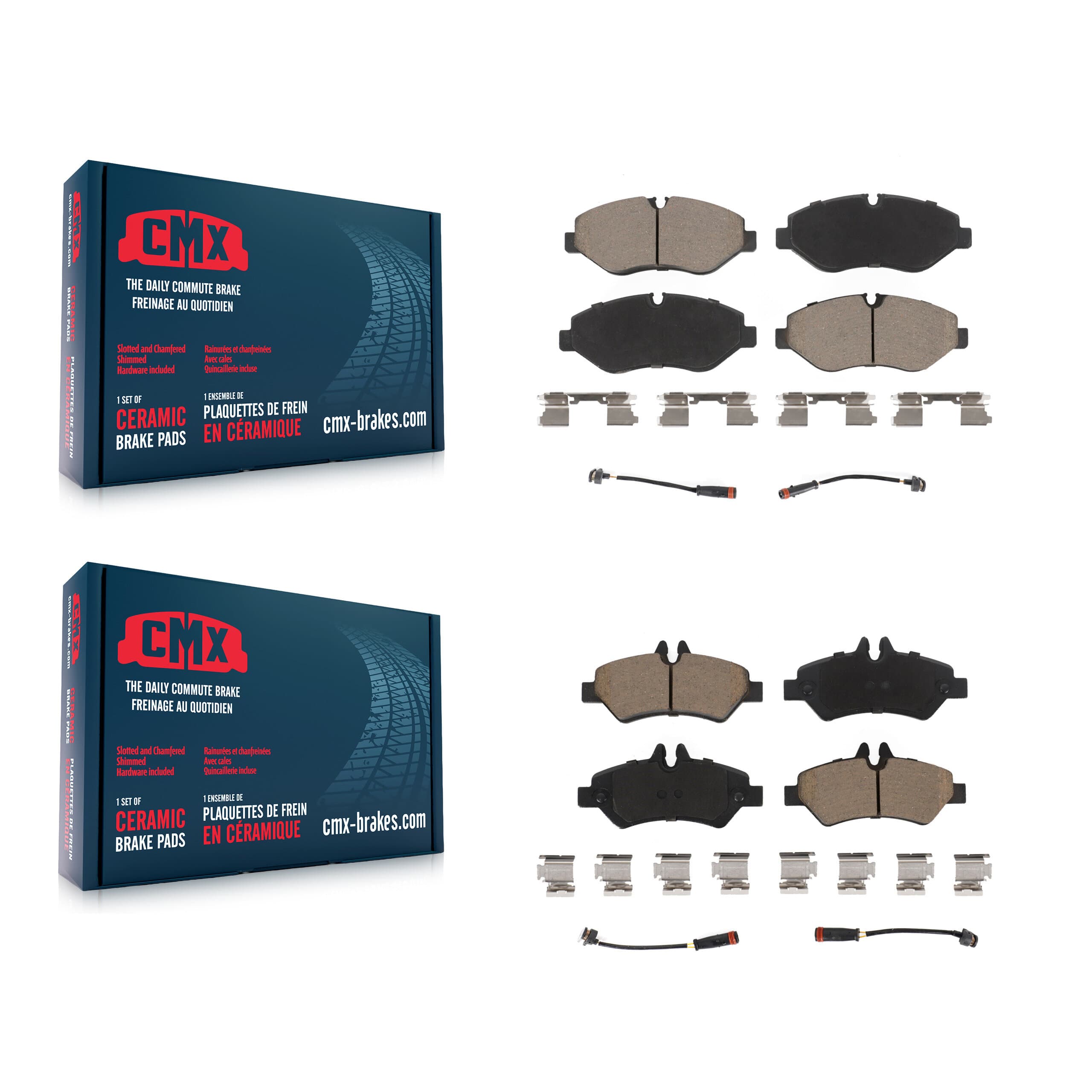 CMX - KCX-100176 - Front and Rear Disc Brake Pad Kits image 1