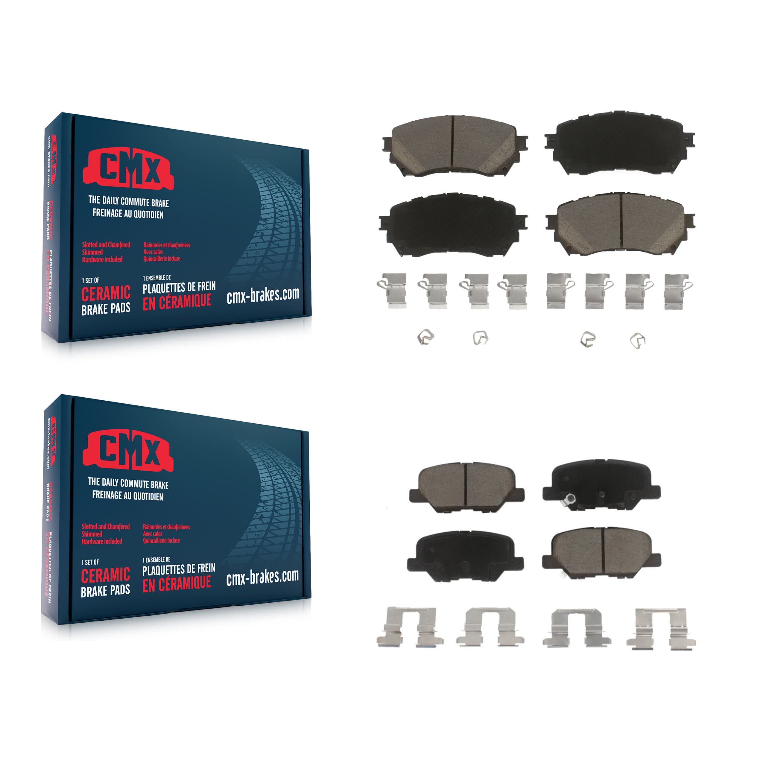 CMX - KCX-100180 - Front and Rear Disc Brake Pad Kits image 1