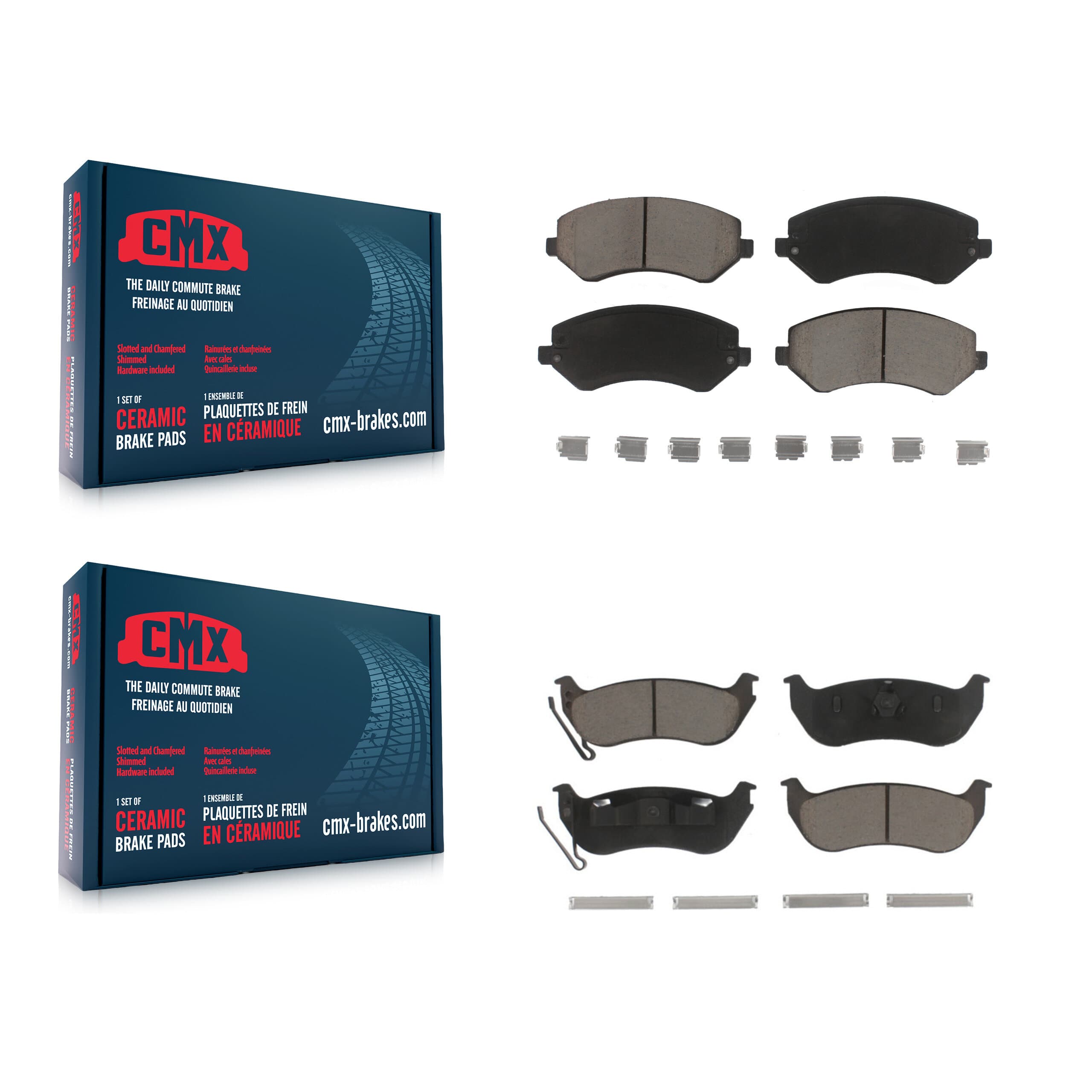 CMX - KCX-100183 - Front and Rear Disc Brake Pad Kits image 1