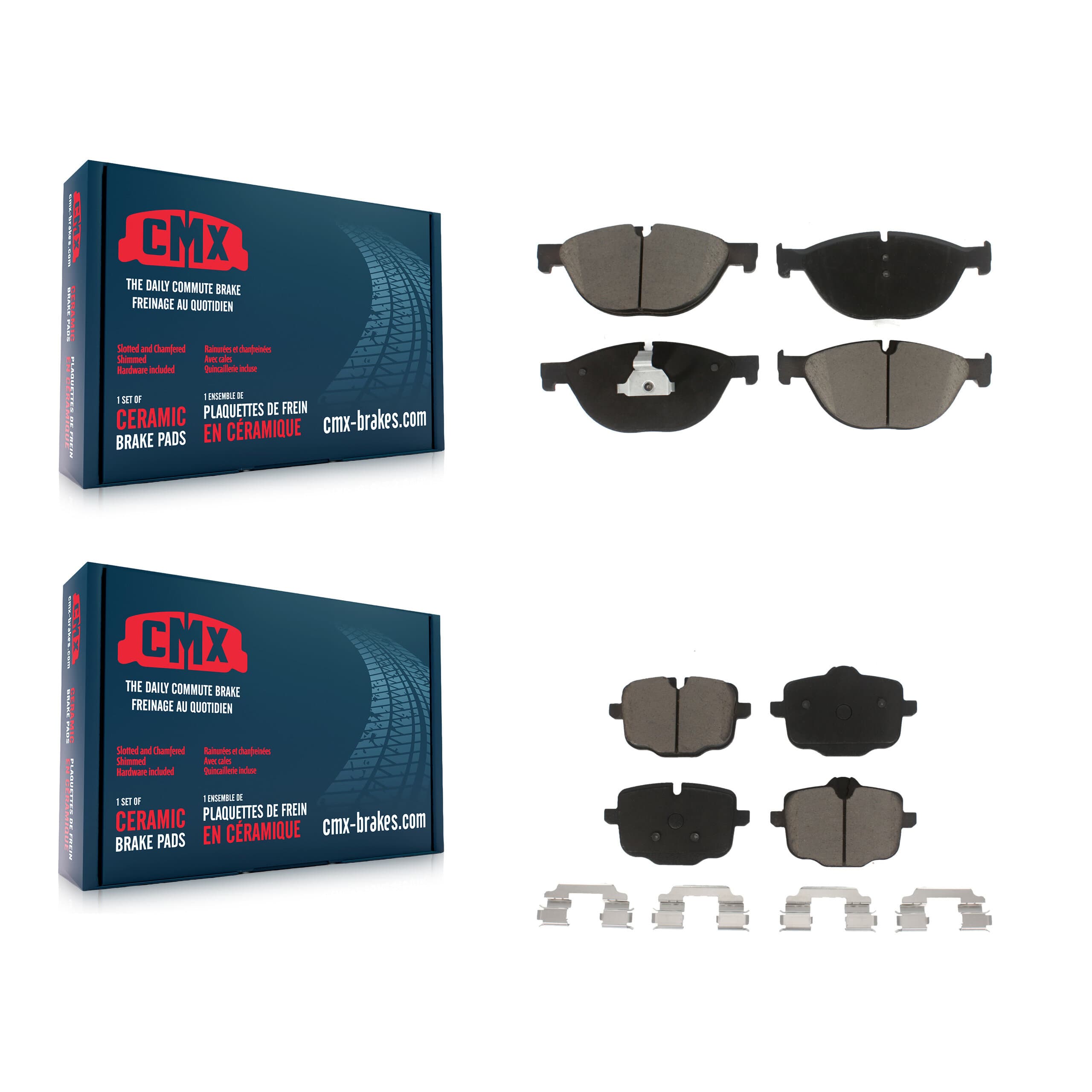 CMX - KCX-100185 - Front and Rear Disc Brake Pad Kits image 1