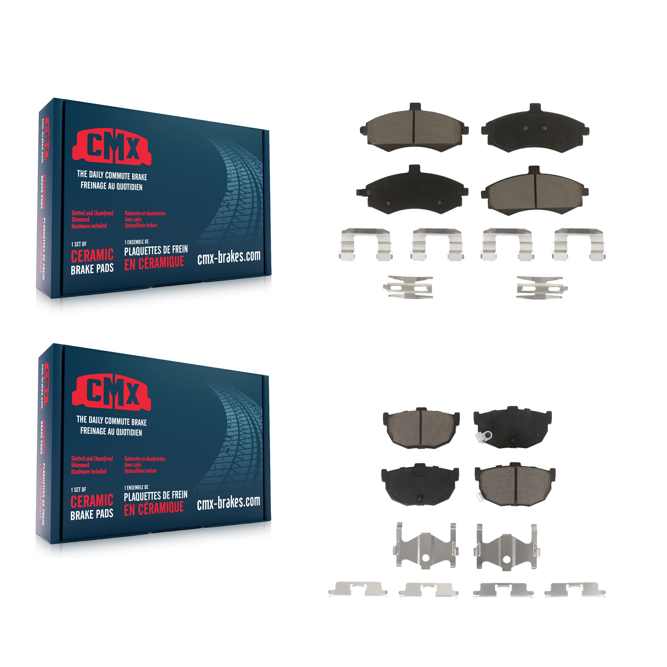 CMX - KCX-100190 - Front and Rear Disc Brake Pad Kits image 1