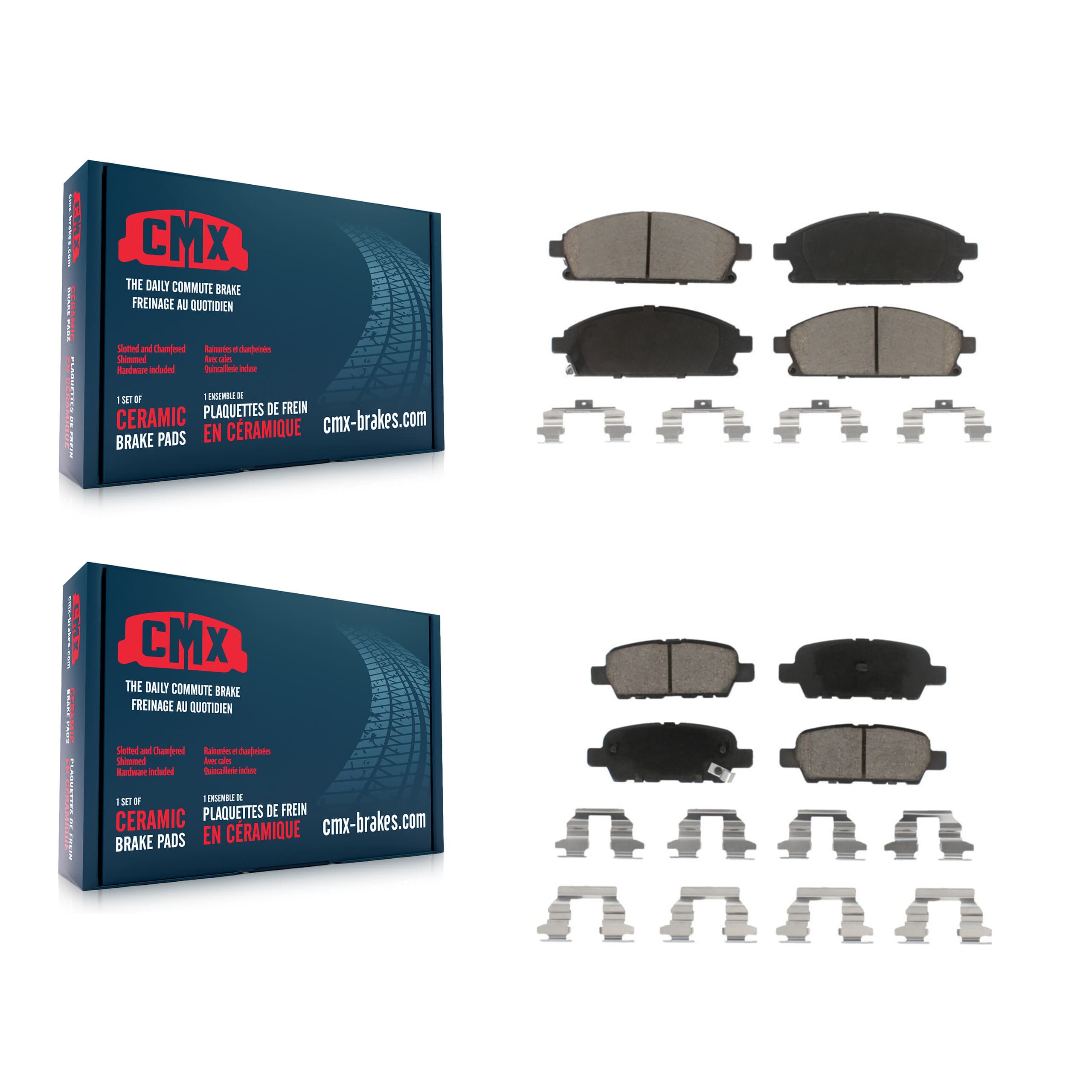 CMX - KCX-100199 - Front and Rear Disc Brake Pad Kits image 1