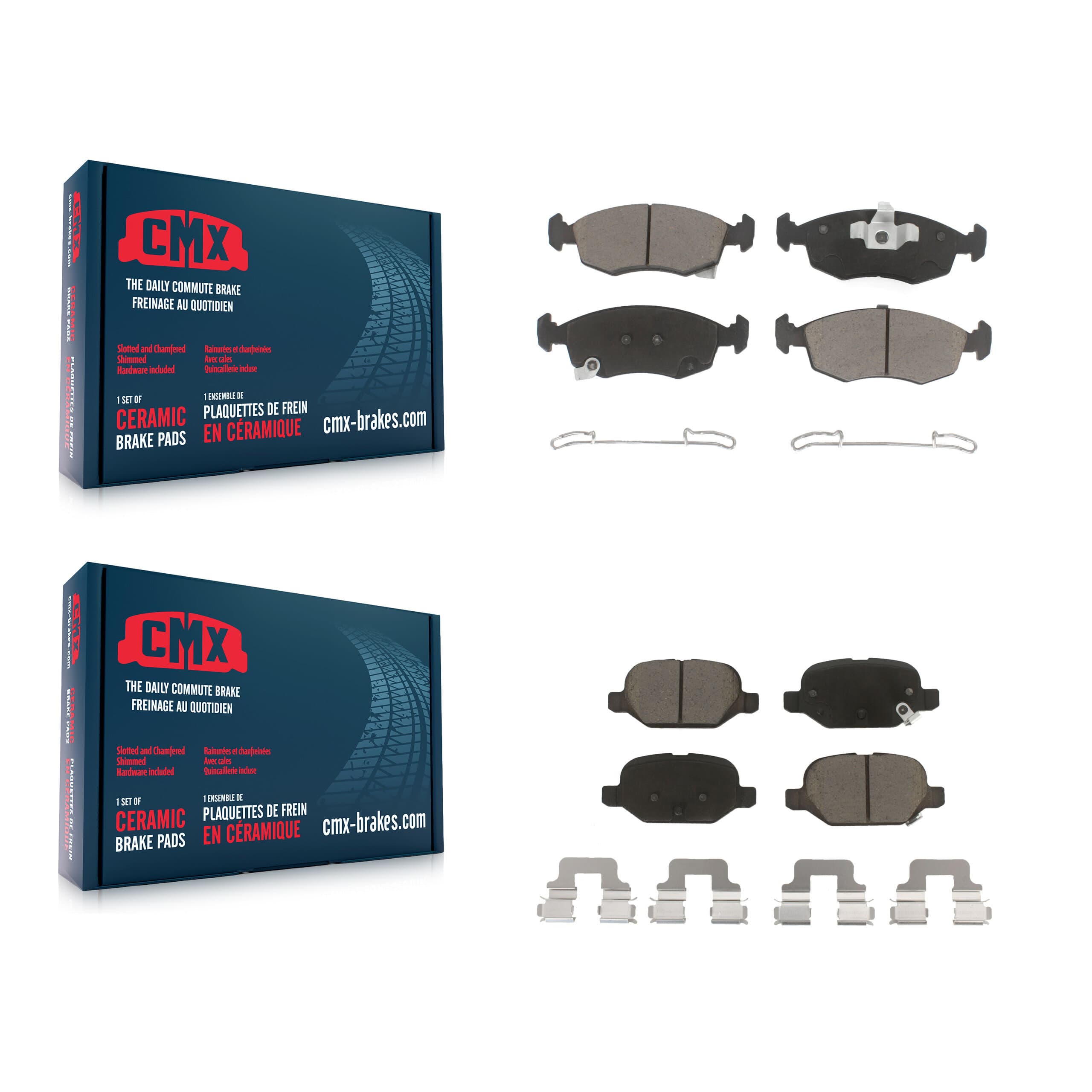 CMX - KCX-100206 - Front and Rear Disc Brake Pad Kits image 1