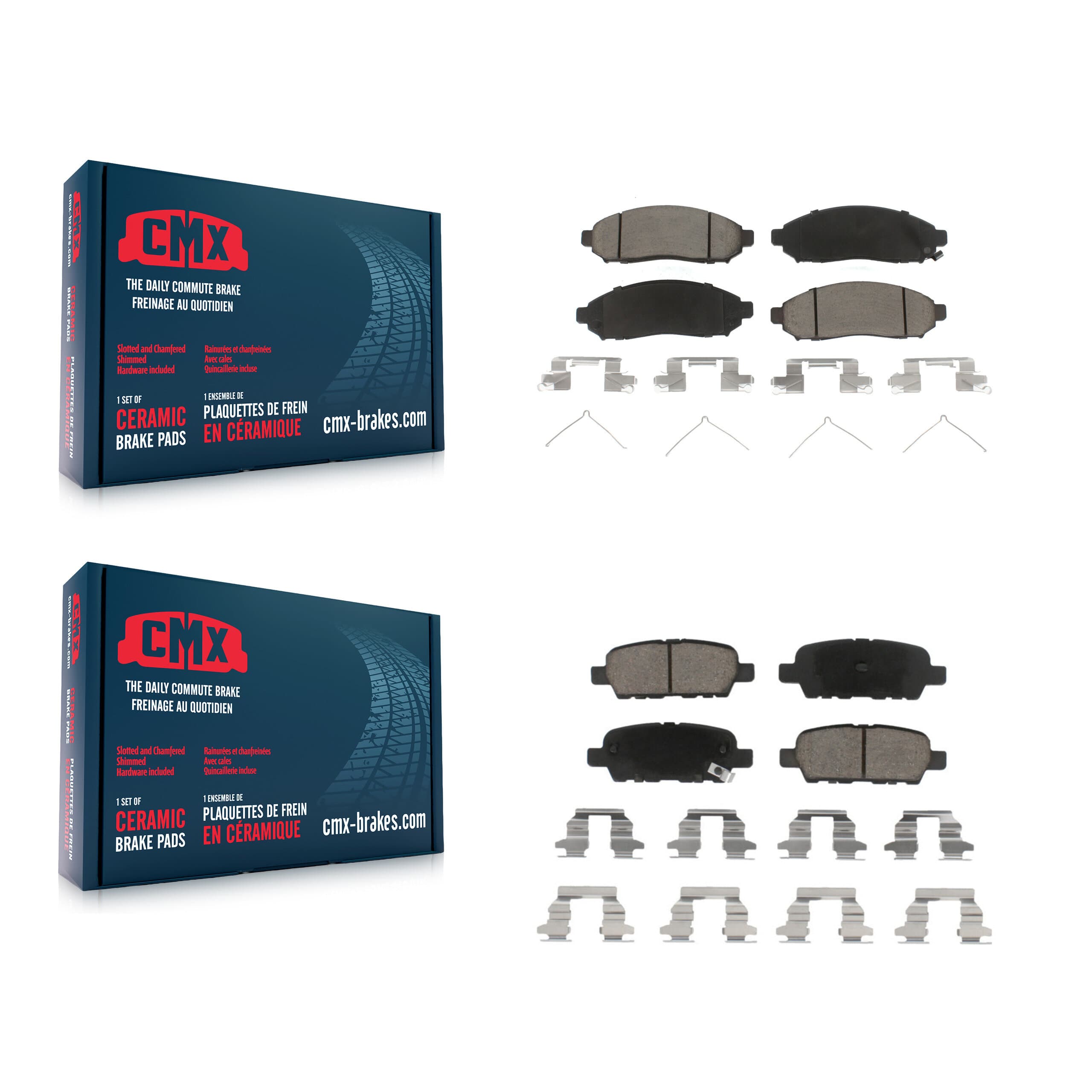 CMX - KCX-100212 - Front and Rear Disc Brake Pad Kits image 1