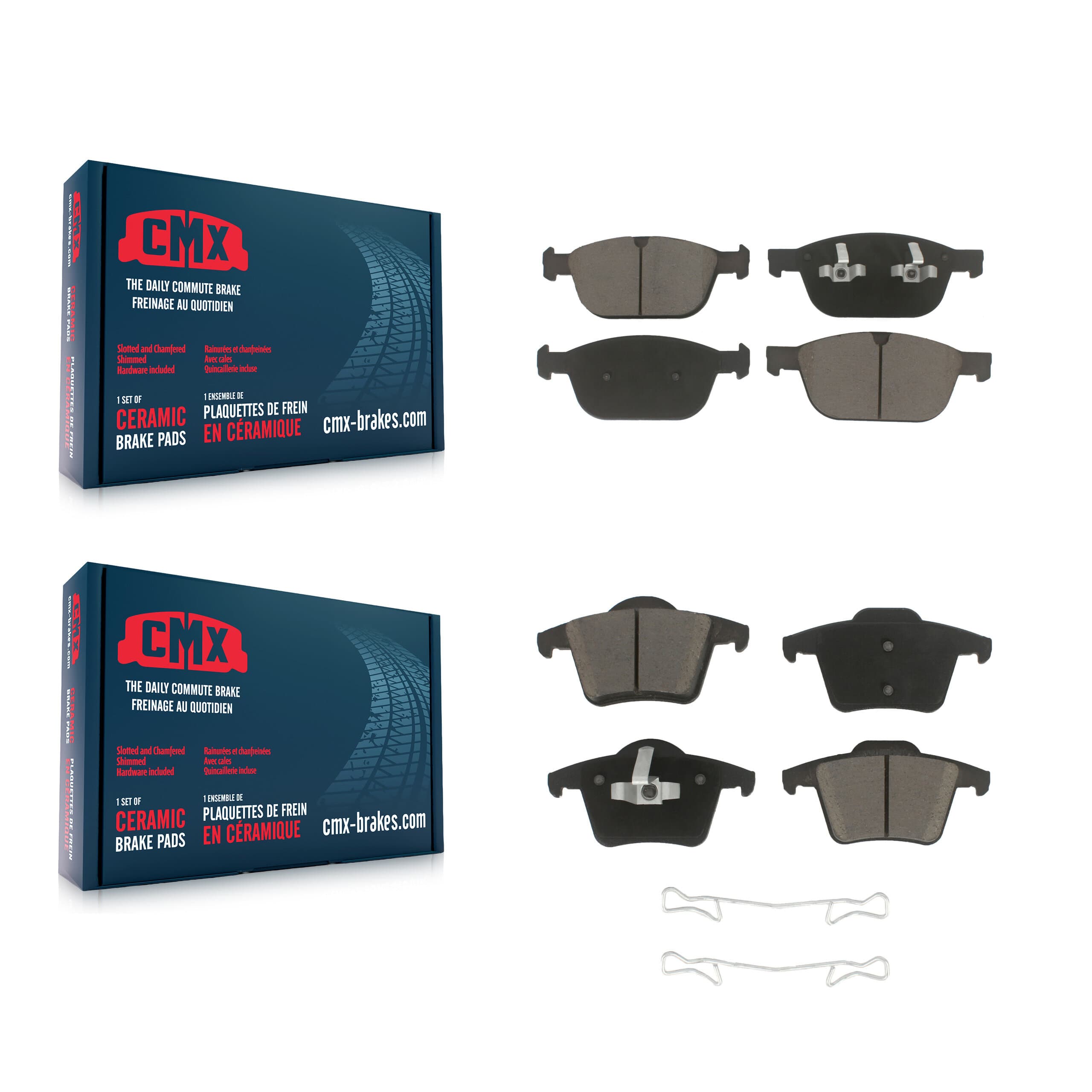 CMX - KCX-100214 - Front and Rear Disc Brake Pad Kits image 1