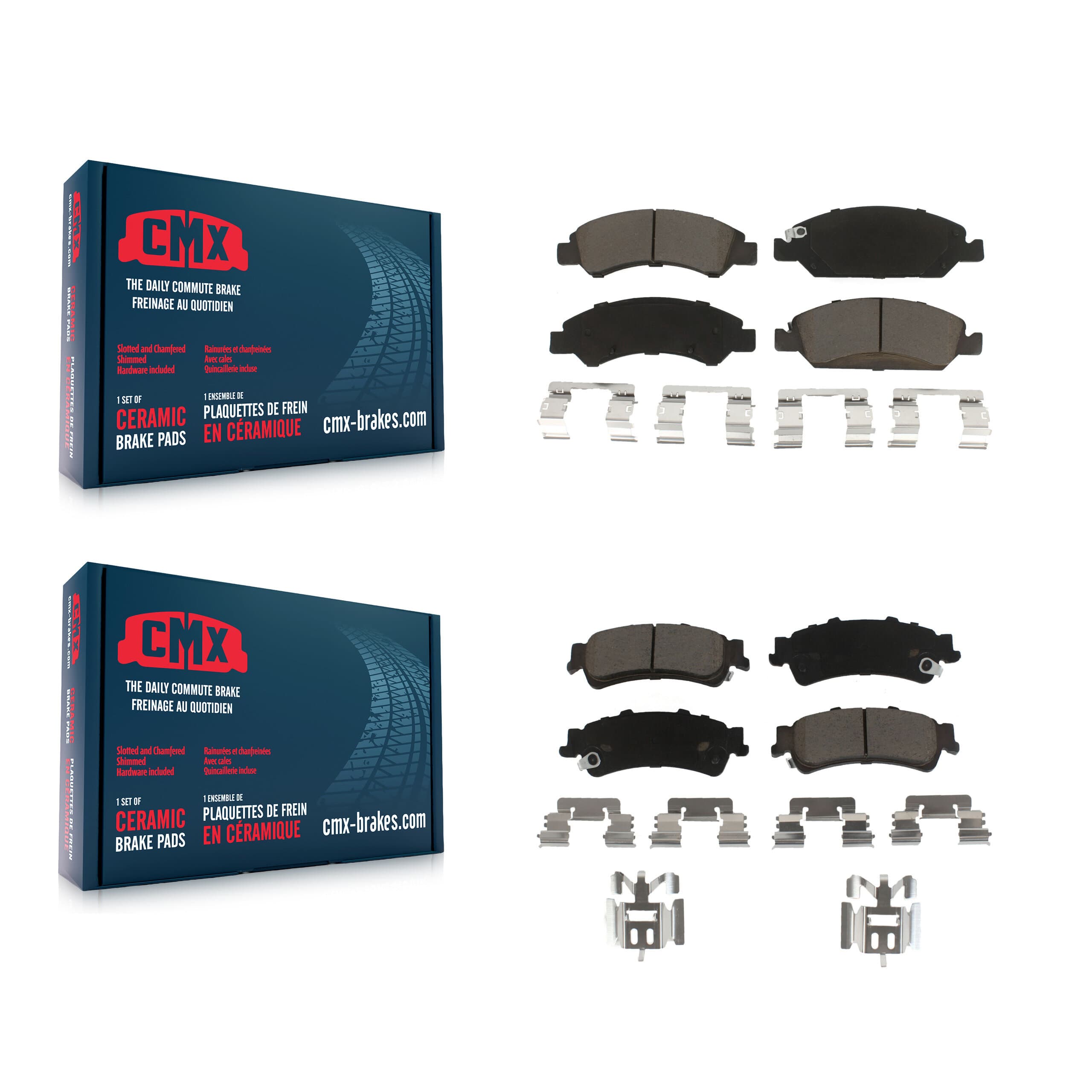 CMX - KCX-100220 - Front and Rear Disc Brake Pad Kits image 1