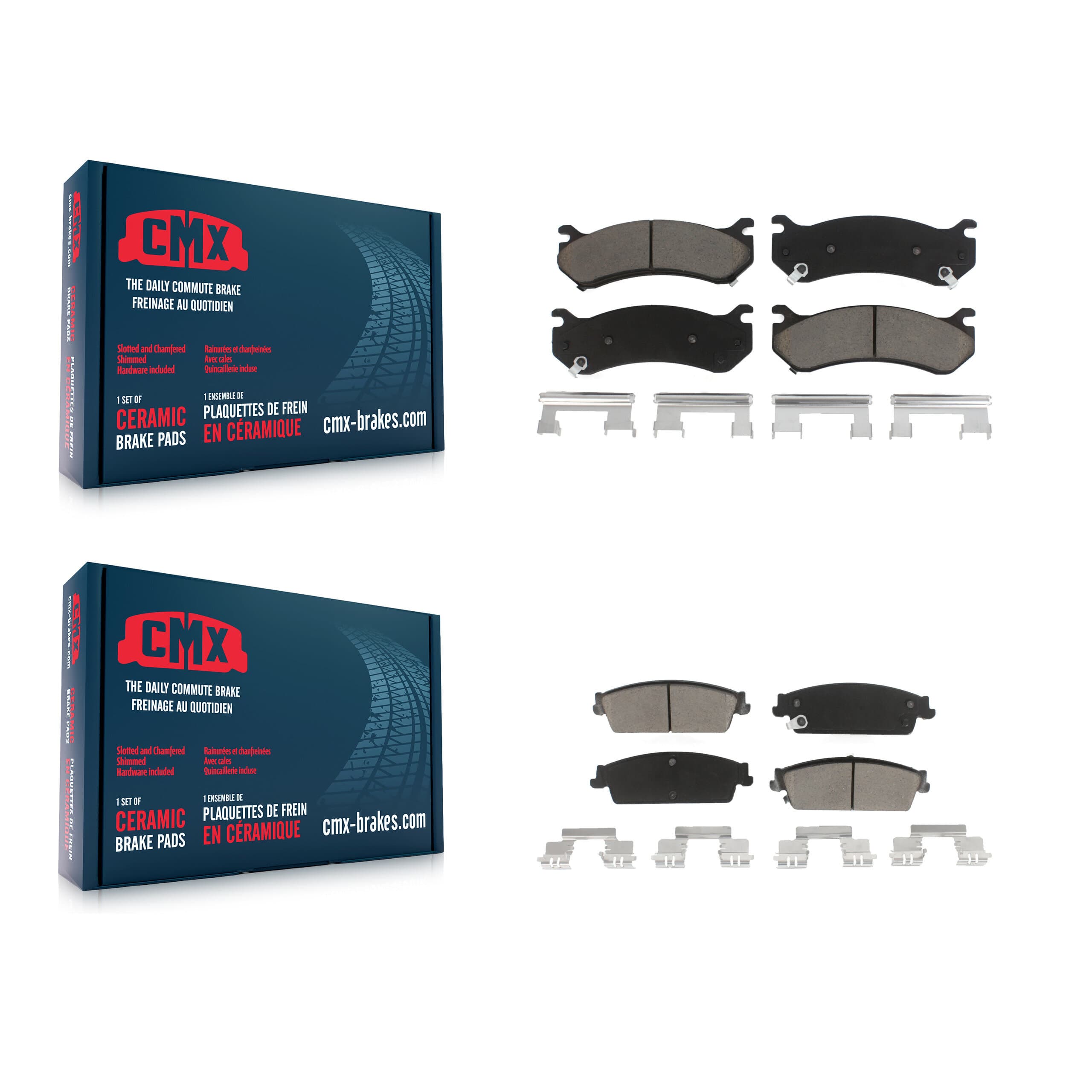 CMX - KCX-100225 - Front and Rear Disc Brake Pad Kits image 1