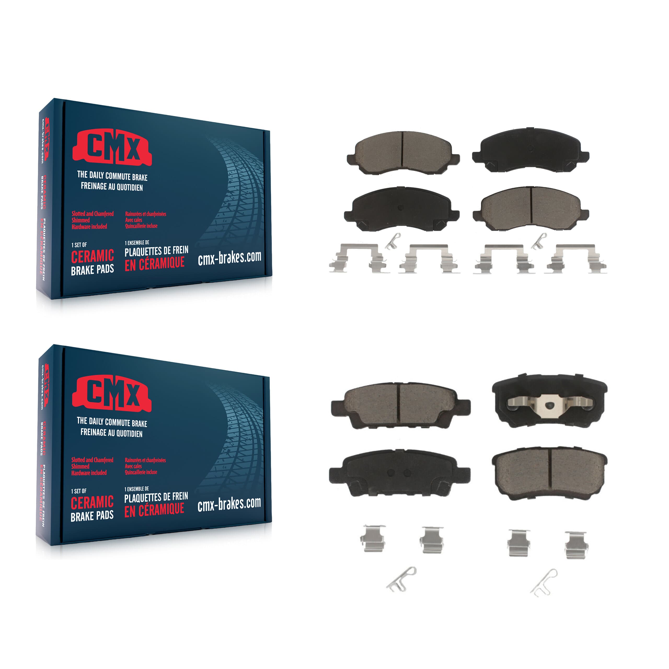 CMX - KCX-100227 - Front and Rear Disc Brake Pad Kits image 1