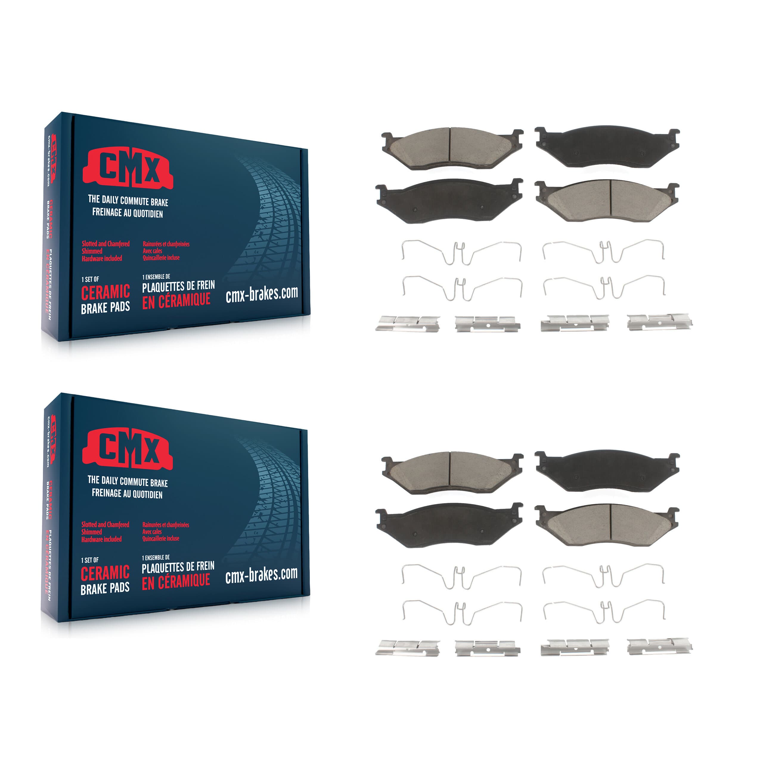 CMX - KCX-100228 - Front and Rear Disc Brake Pad Kits image 1