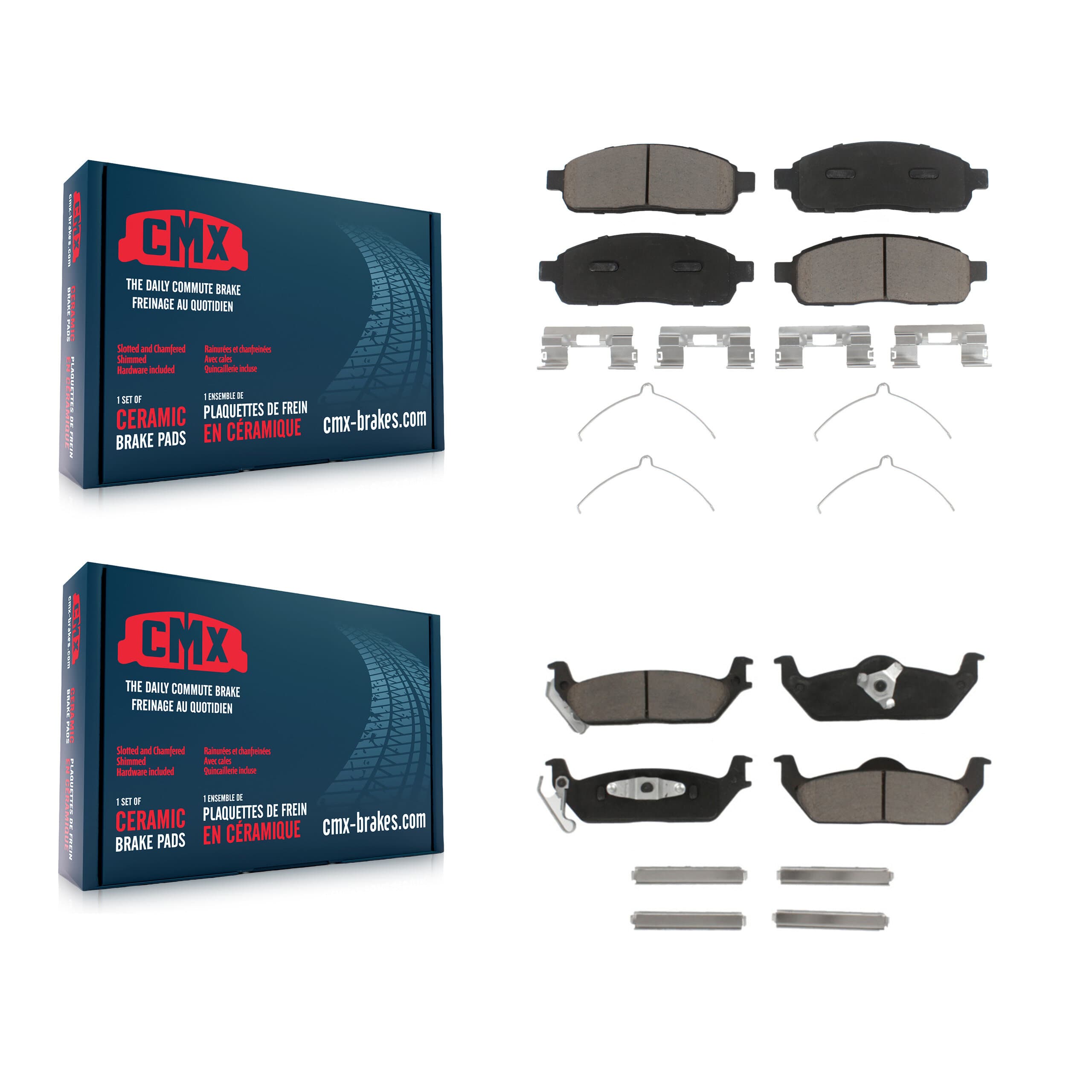 CMX - KCX-100231 - Front and Rear Disc Brake Pad Kits image 1