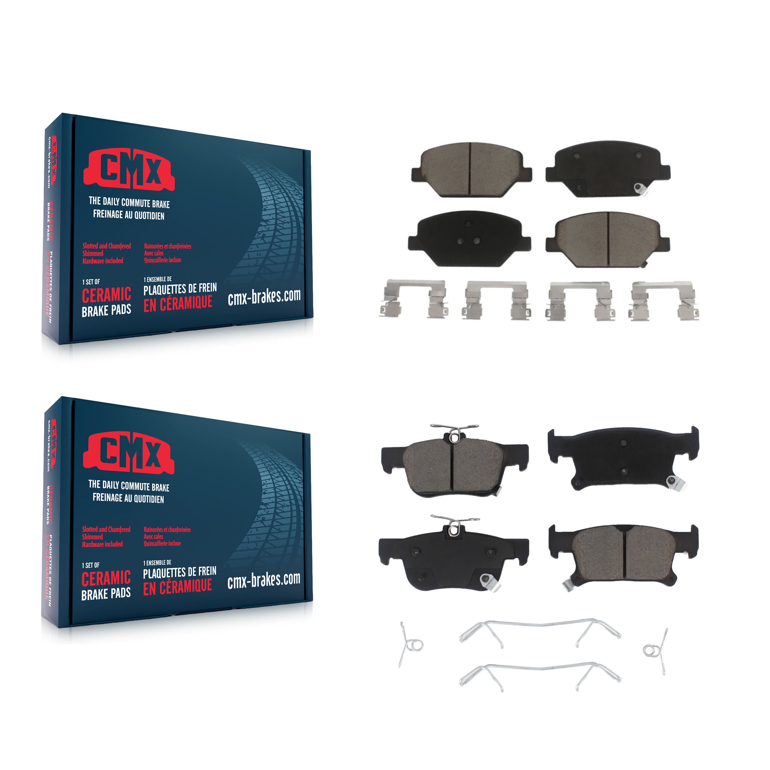 CMX - KCX-100239 - Front and Rear Disc Brake Pad Kits image 1